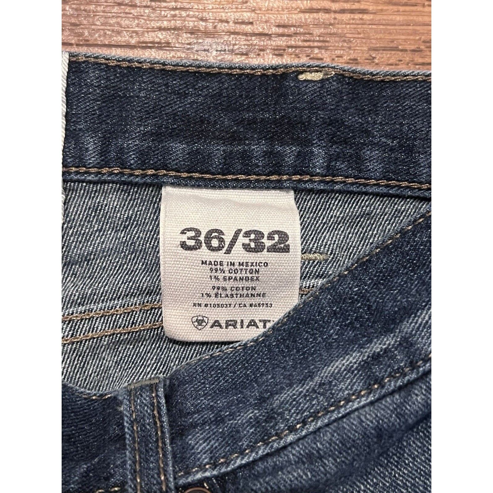Ariat Ariat M5 Slim Straight Jeans Mens 36x32* Blue Denim Size US 36 / EU 52 - 3 Thumbnail