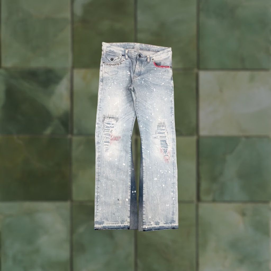 G-Star G-Star Raw Custom Jeans Jeans G-Star Flared Men's Denim 34 Blue 90s Y2K Stars Vintage Distressed 5-Pocket Regular Slim? Size US 33 - 1 Thumbnail