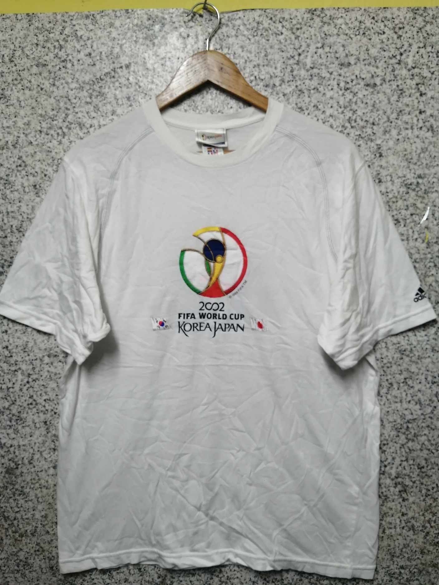 Adidas Vintage Adidas World Cup 2002 Korea Japan soccer Very Rare Size US M / EU 48-50 / 2 - 1 Thumbnail