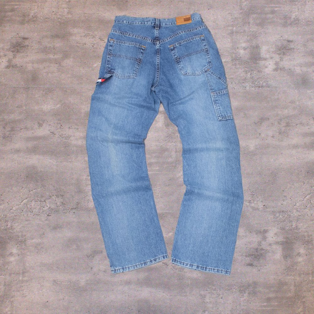 Tommy Hilfiger Vintage 90's Tommy Hilfiger Baggy Relax Wide Denim Pant's Size US 28 / EU 44 - 1 Thumbnail