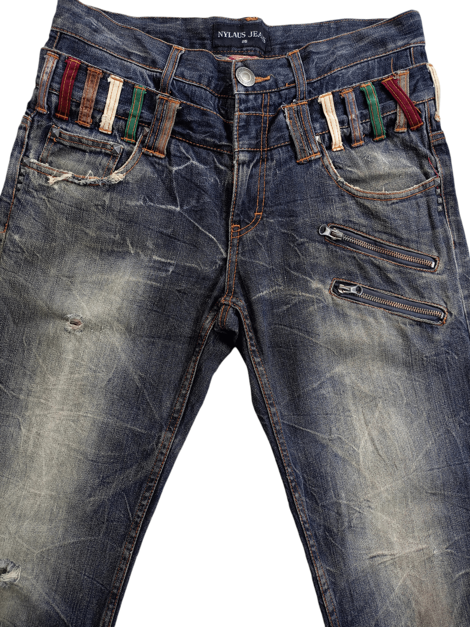 Japanese Brand × Vintage NYLAUS JEANS Japanese Brand Vintage Streetwear Denim Size US 32 / EU 48 - 2 Thumbnail