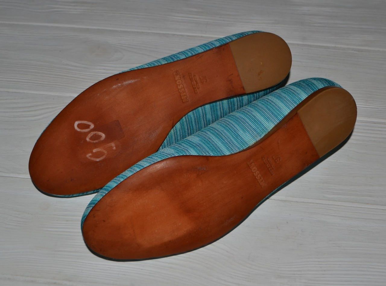 Missoni Missoni Knit Striped Classic Ballet Flat Shoe Size EUR 37 Size US 6 / IT 36 - 10 Thumbnail
