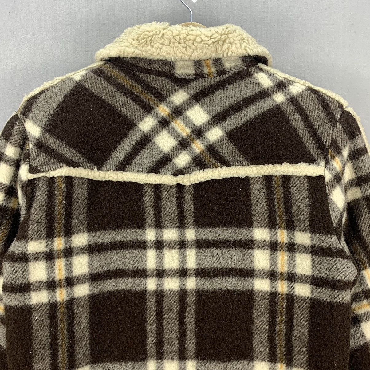 Japanese Brand Vintage Japan Sherpa Wool Plaid Jacket Size US S / EU 44-46 / 1 - 6 Thumbnail