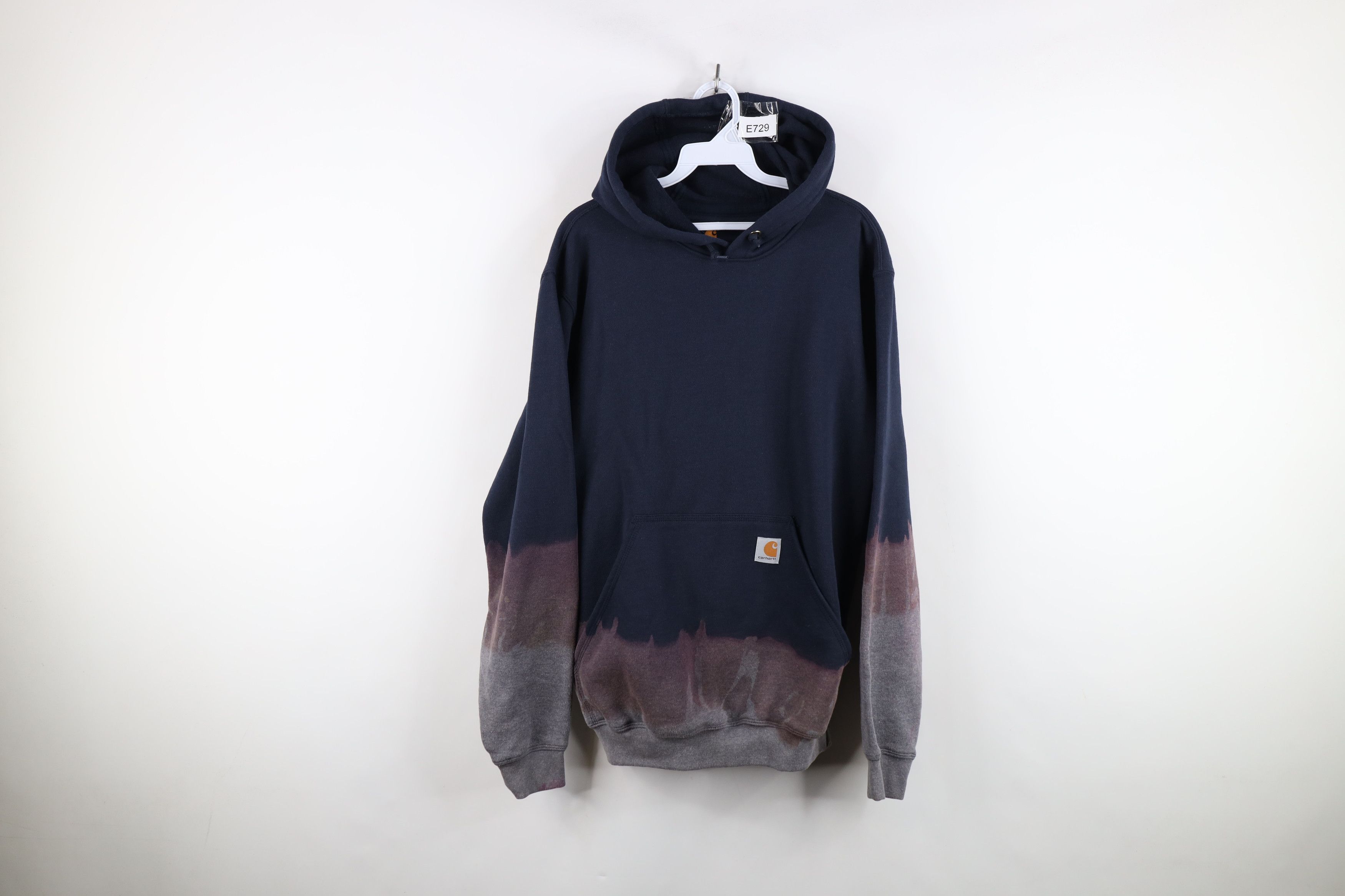 Carhartt Carhartt Custom Fire Flames Acid Wash Hoodie Sweatshirt Size US S / EU 44-46 / 1 - 1 Thumbnail