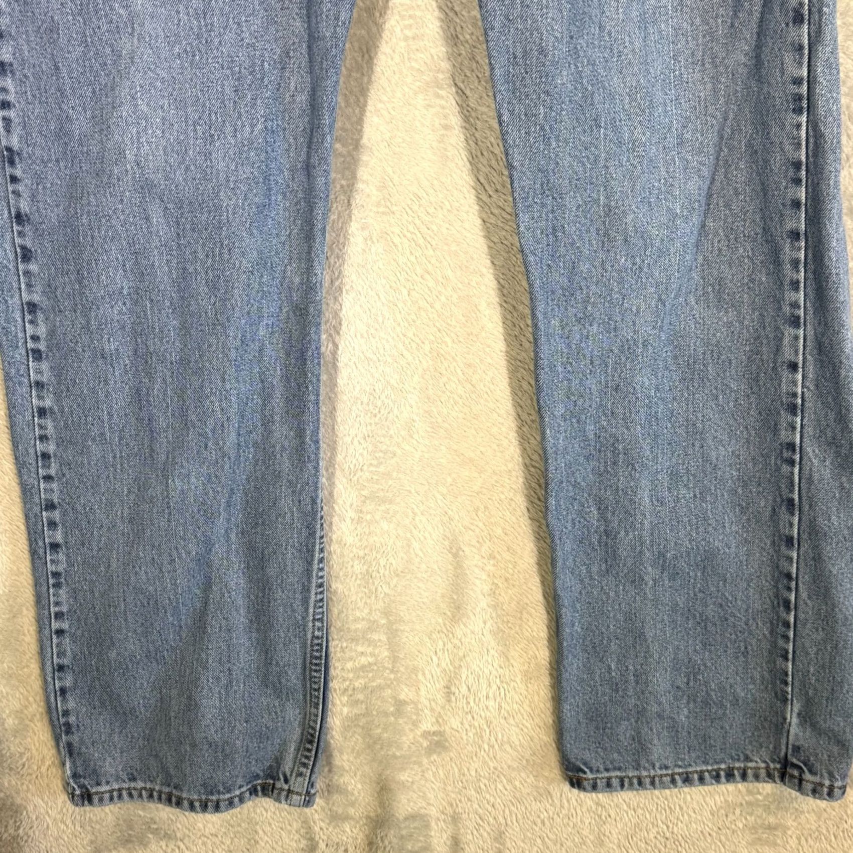Levi's Levi’s 505 Jeans Men 38x30 Regular Fit Mid Rise Straight Blue Denim Classic Size US 38 / EU 54 - 5 Thumbnail