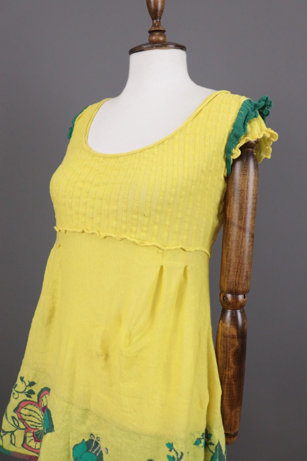 Designer Ivko Handwritten Emotions Floral A-Line Dress Size 36 / S Size M / US 6-8 / IT 42-44 - 8 Thumbnail