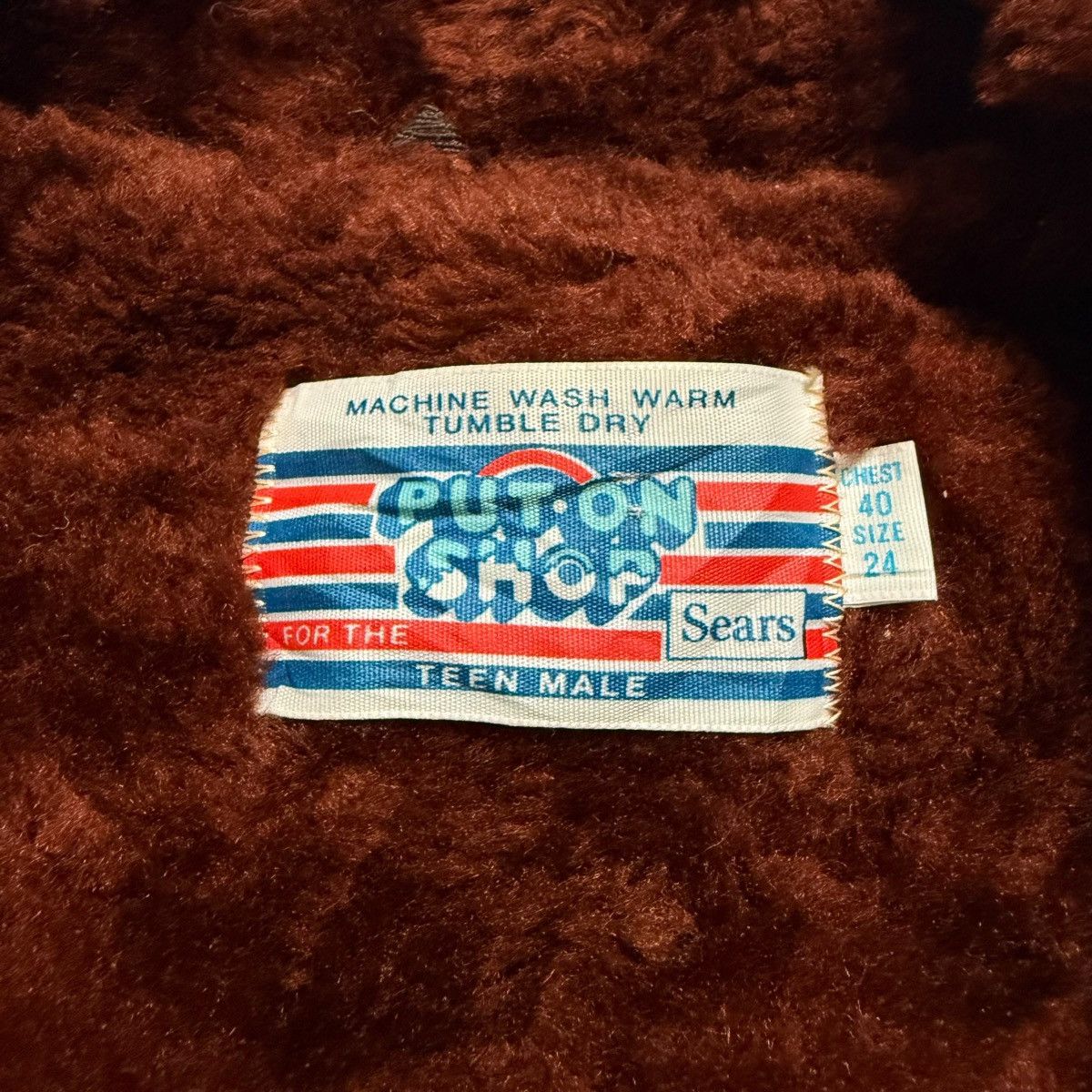 Sears Vintage 70s Sears Teen Male Shearling Jacket Size US M / EU 48-50 / 2 - 6 Thumbnail
