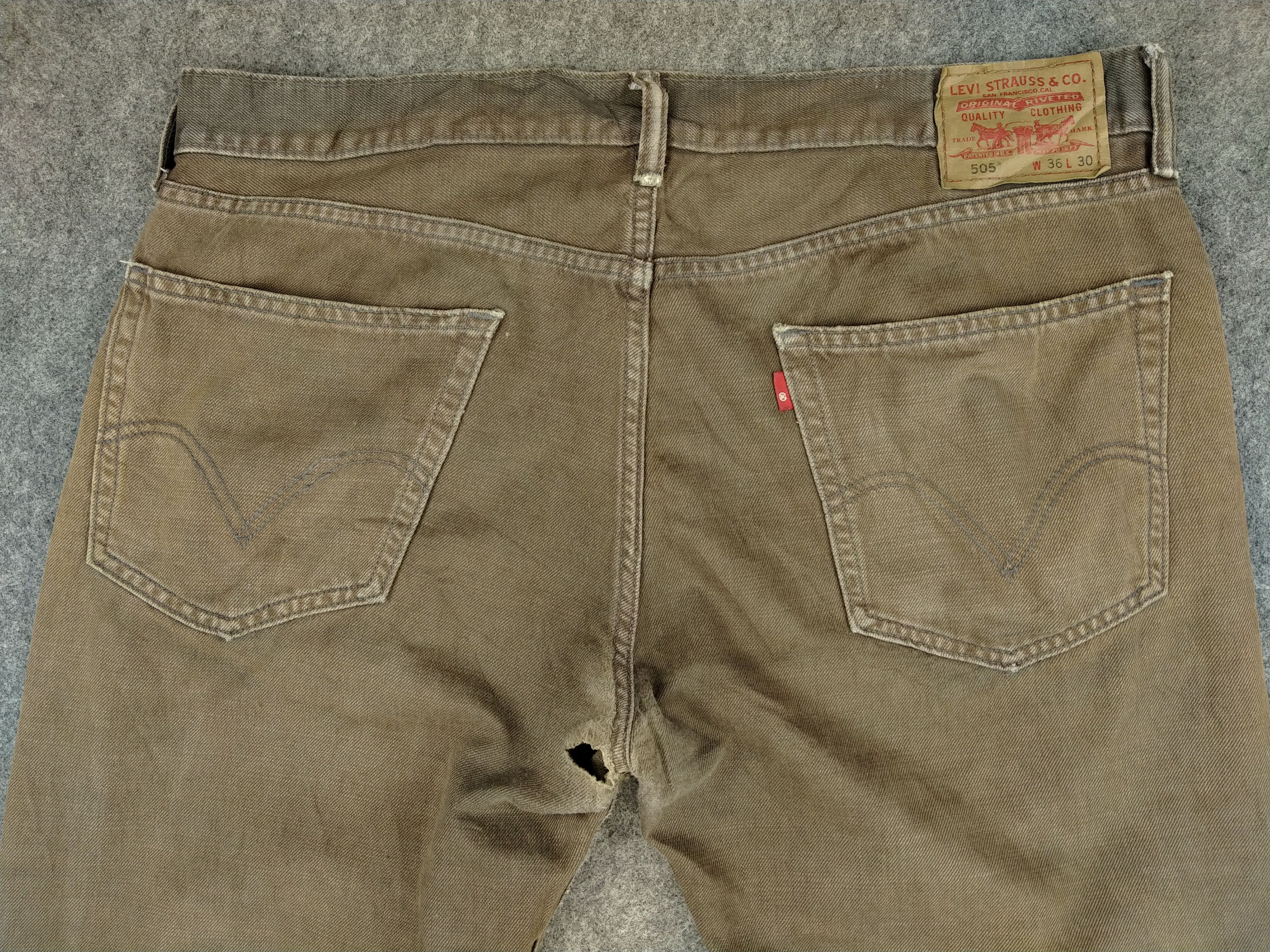 Levi's Vintage Levi's 505 Straight Fit 38 x 30.5 Denim -JN321 Size US 38 / EU 54 - 4 Thumbnail