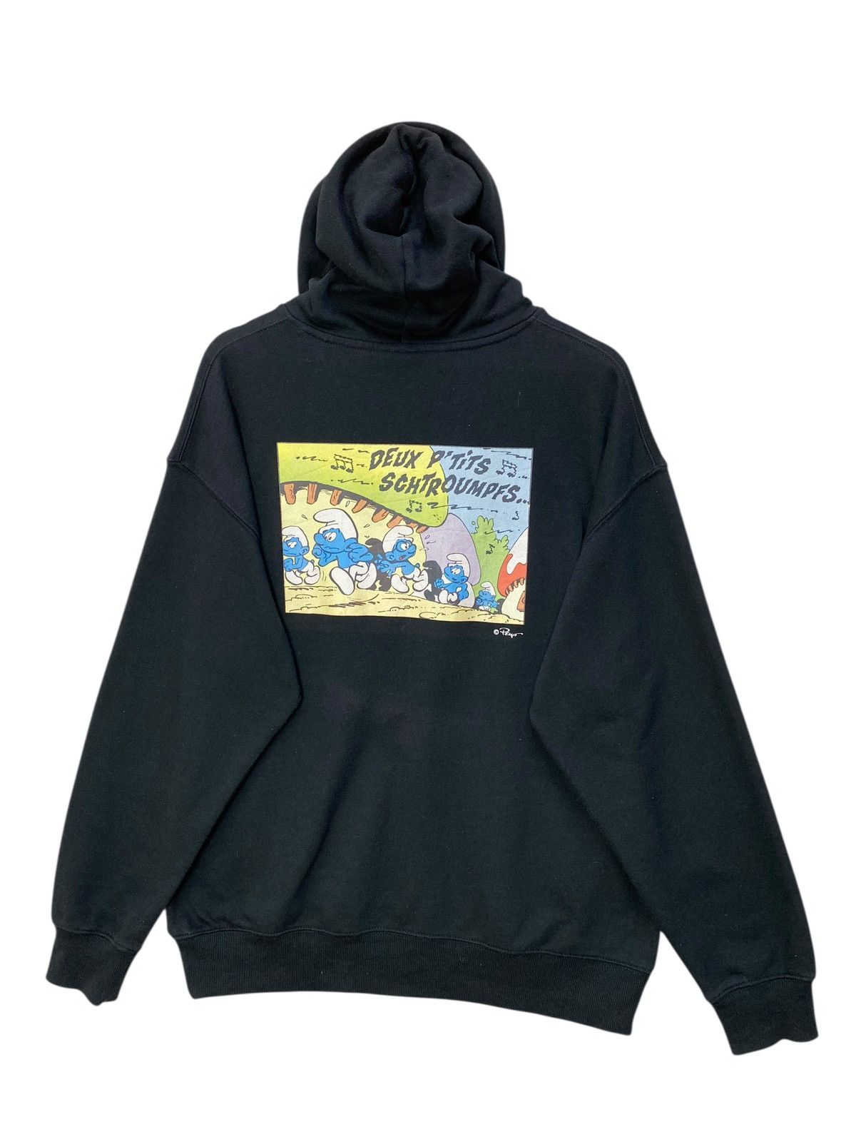 Cartoon Network Cartoon The Smurfs Hoodie Big Graphic Pullover Jumper Size M Size US M / EU 48-50 / 2 - 5 Thumbnail