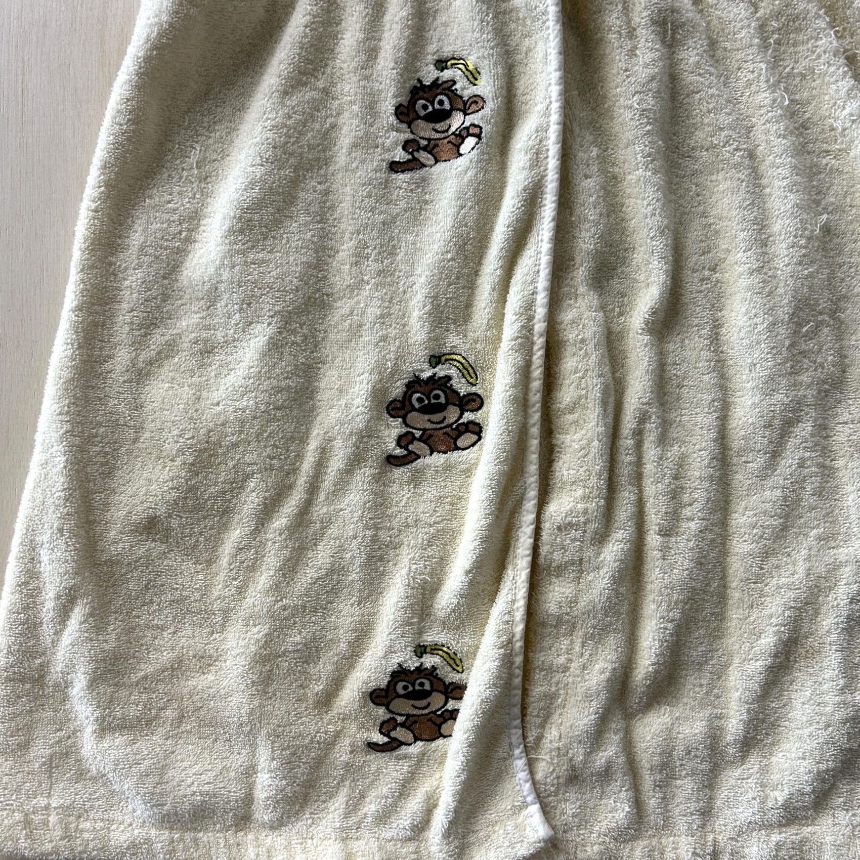 Vintage Y2K Terry Cloth Monkey Embroidered Sleeveless Sundress Cover Up - Women/M Size M / US 6-8 / IT 42-44 - 4 Thumbnail