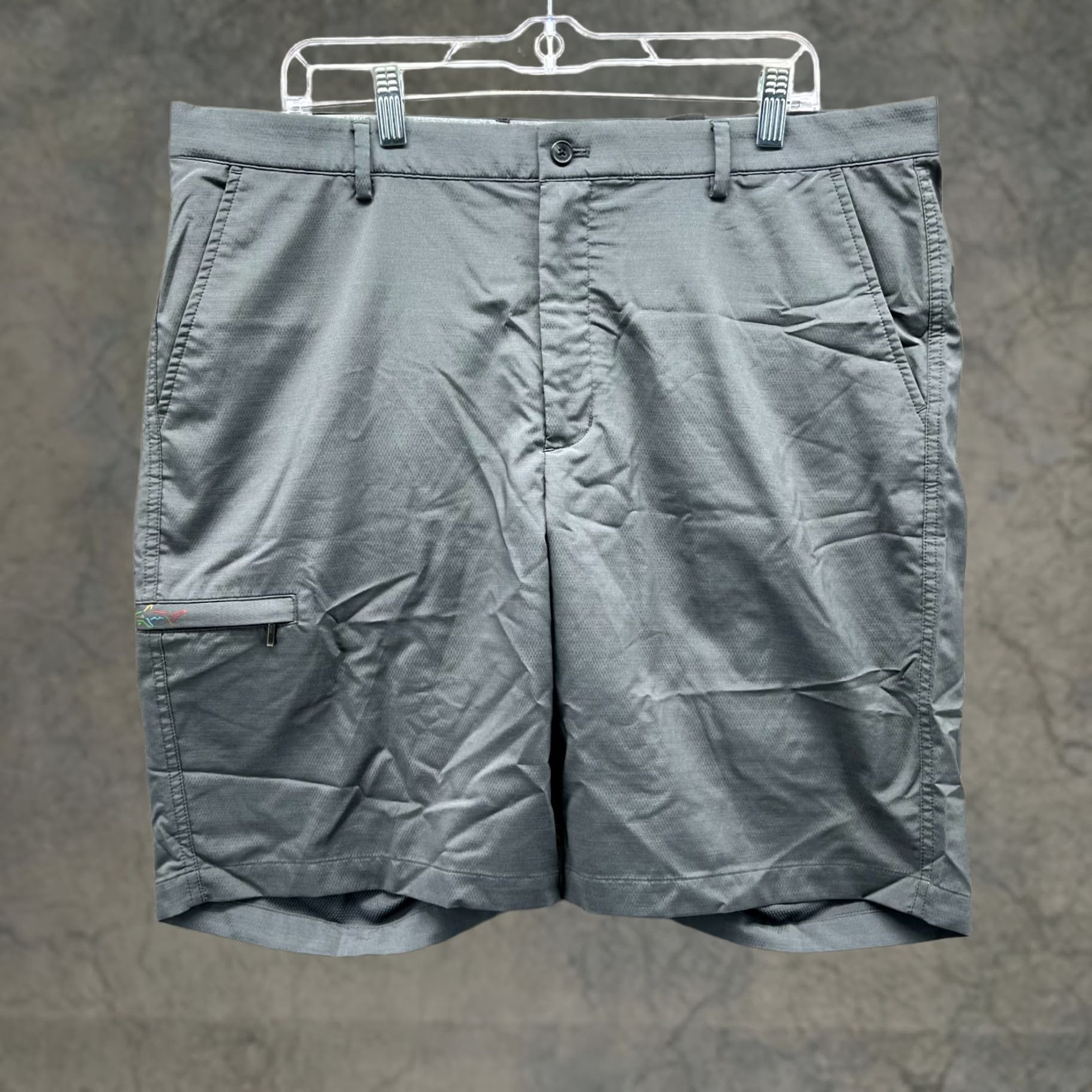 Vintage Greg Norman Shorts Mens 38 Gray Stretch Golf Casual Outdoors Spandex Golfer Size US 38 / EU 54 - 1 Thumbnail