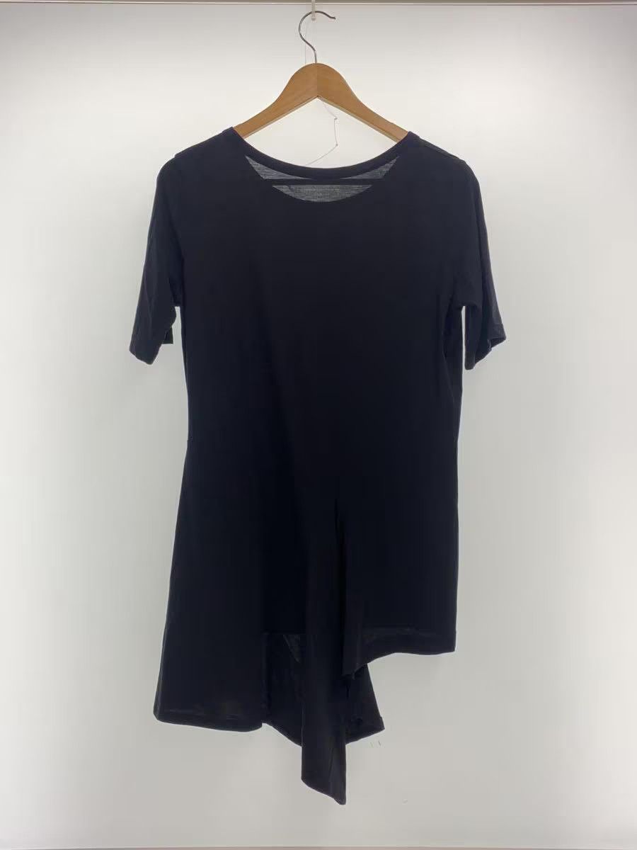 Yohji Yamamoto YOHJI YAMAMOTO draped-detail cotton T-shirt FZ-T30-074 Size US M / EU 48-50 / 2 - 2 Thumbnail