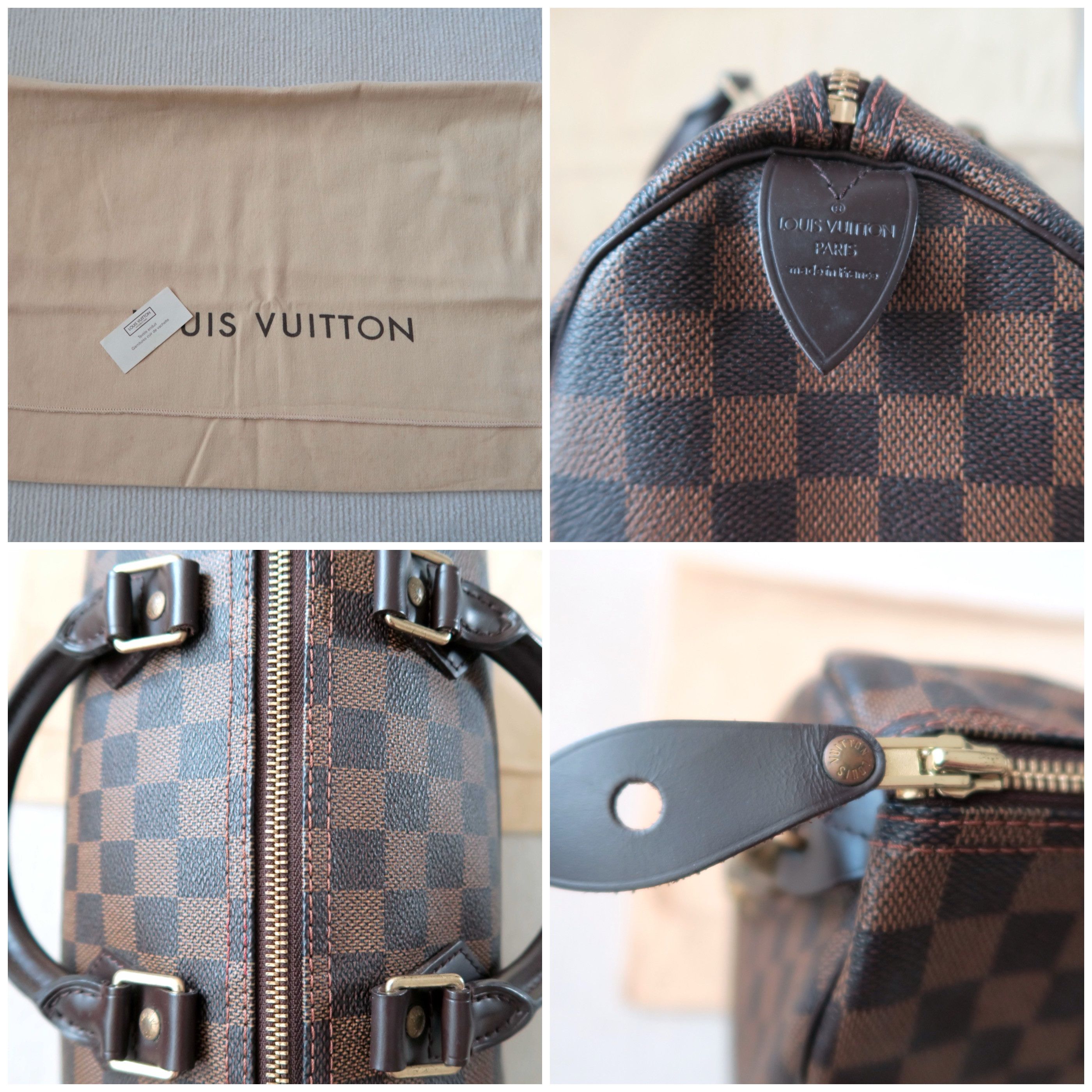 Louis Vuitton Louis Vuitton Speedy 35 Damier Ebene Handbag Size ONE SIZE - 13 Thumbnail
