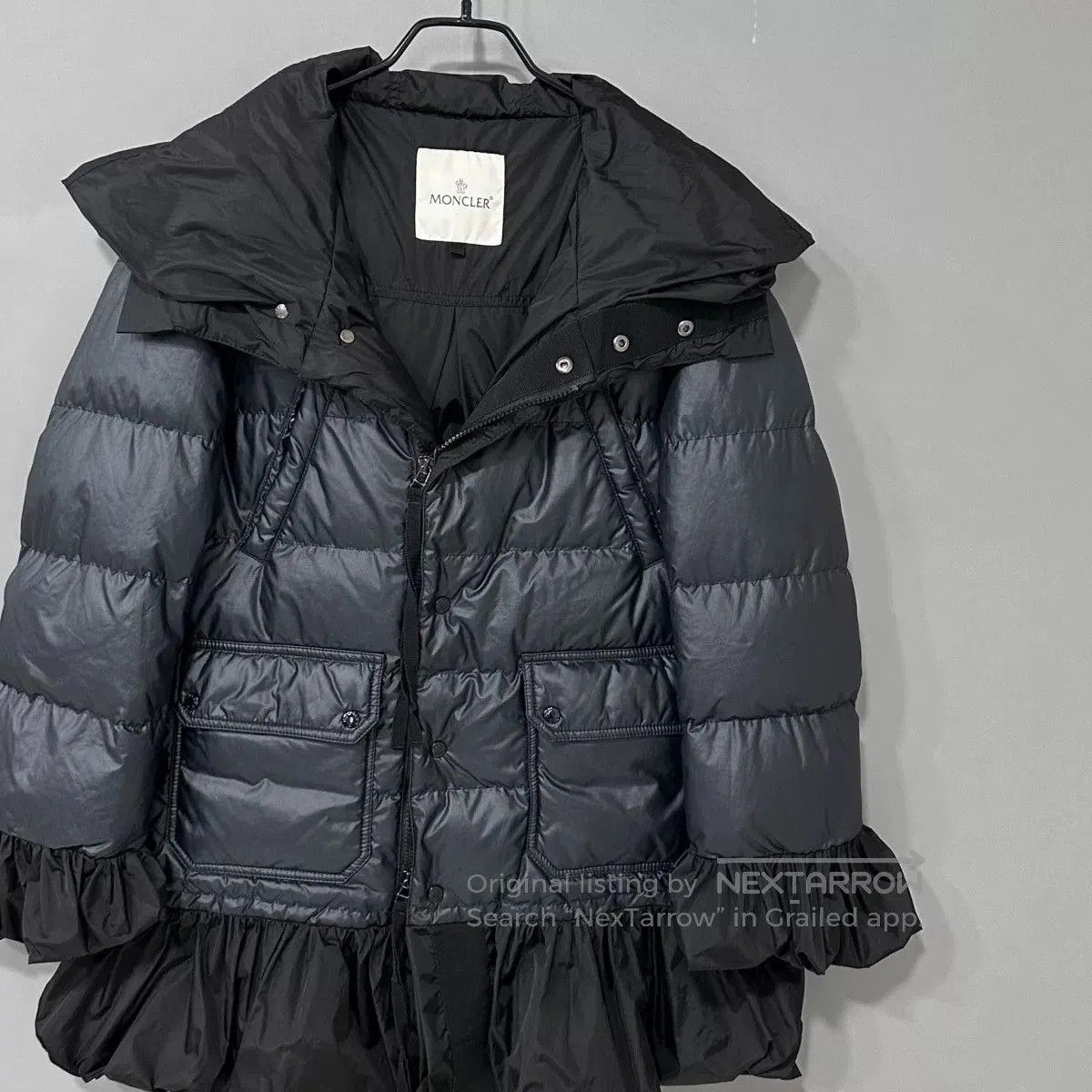 Moncler Moncler Ruffled Hem Down Jacket. Size S / US 4 / IT 40 - 2 Thumbnail