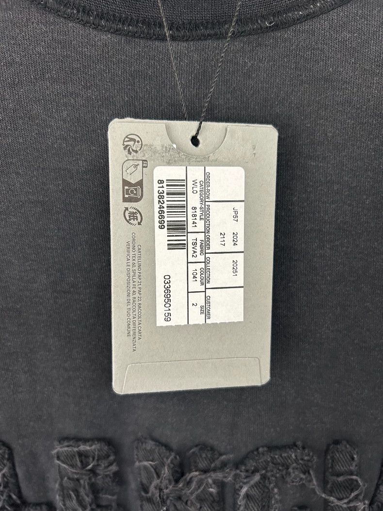 Balenciaga Balenciaga Black Destroyed Old Patch Velvet Planted Long S Size US M / EU 48-50 / 2 - 5 Thumbnail