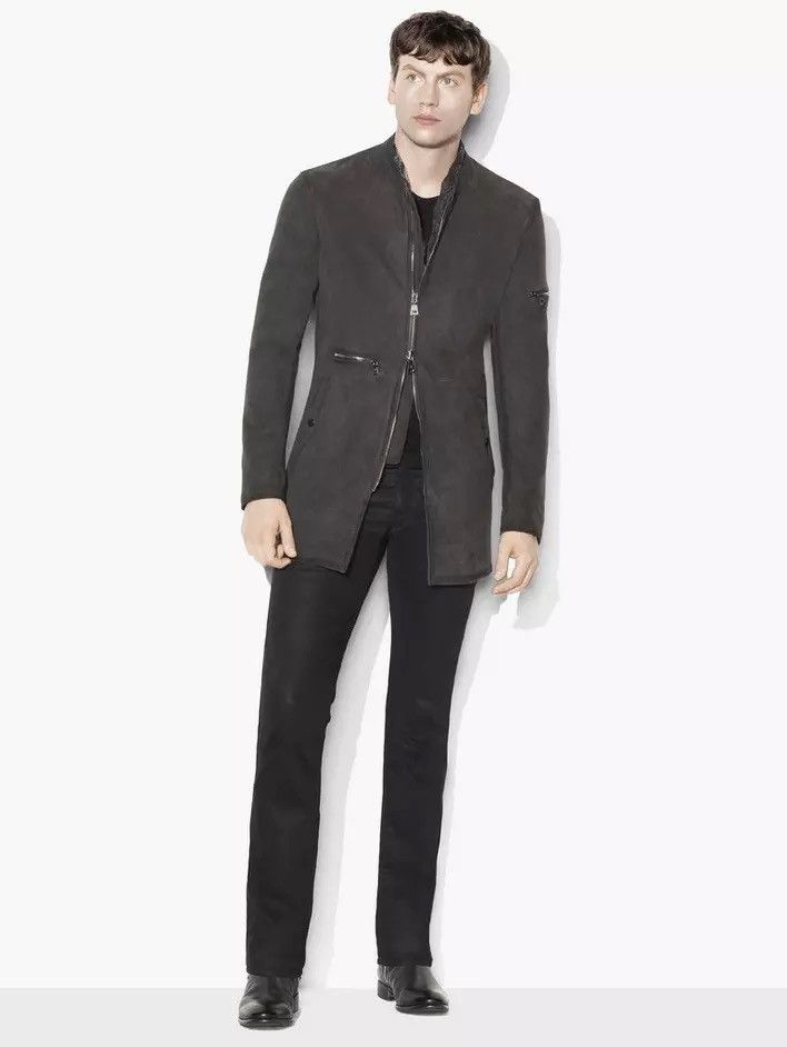 John Varvatos 3/4 Length Suede Jacket Size EU 44 USA 34 small Size US S / EU 44-46 / 1 - 1 Thumbnail