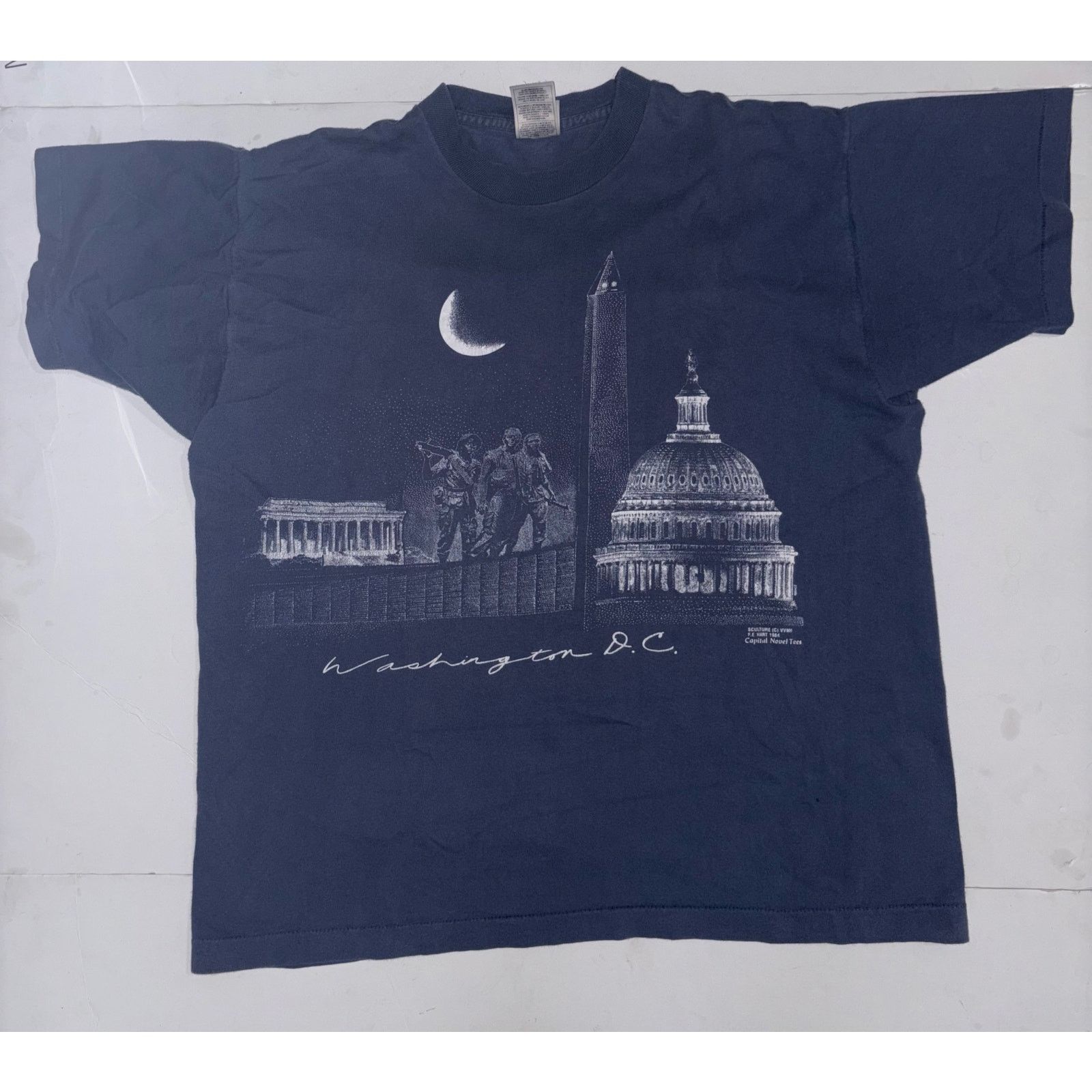 Fruit Of The Loom Vintage Washington Shirt Mens X Large Black 1994 White House Size US XL / EU 56 / 4 - 1 Thumbnail