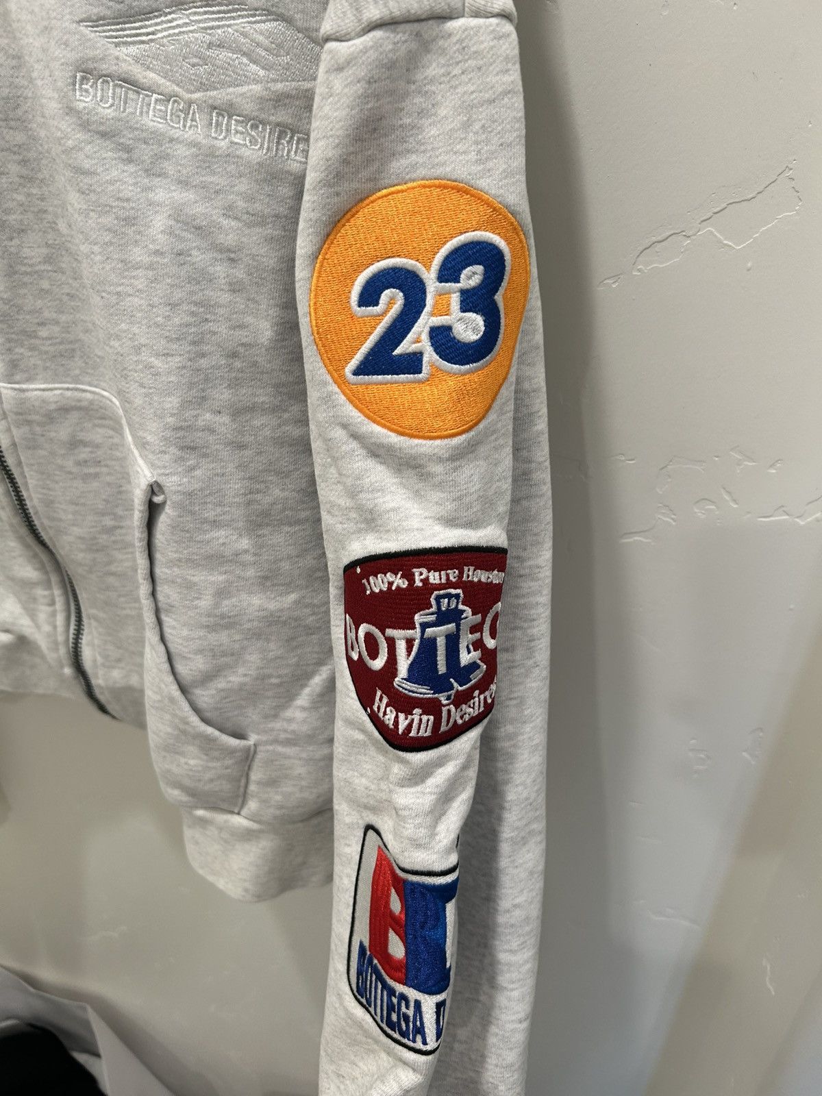 Bottega Desires Bottega desires Grey Logo zip up Size US XL / EU 56 / 4 - 3 Thumbnail