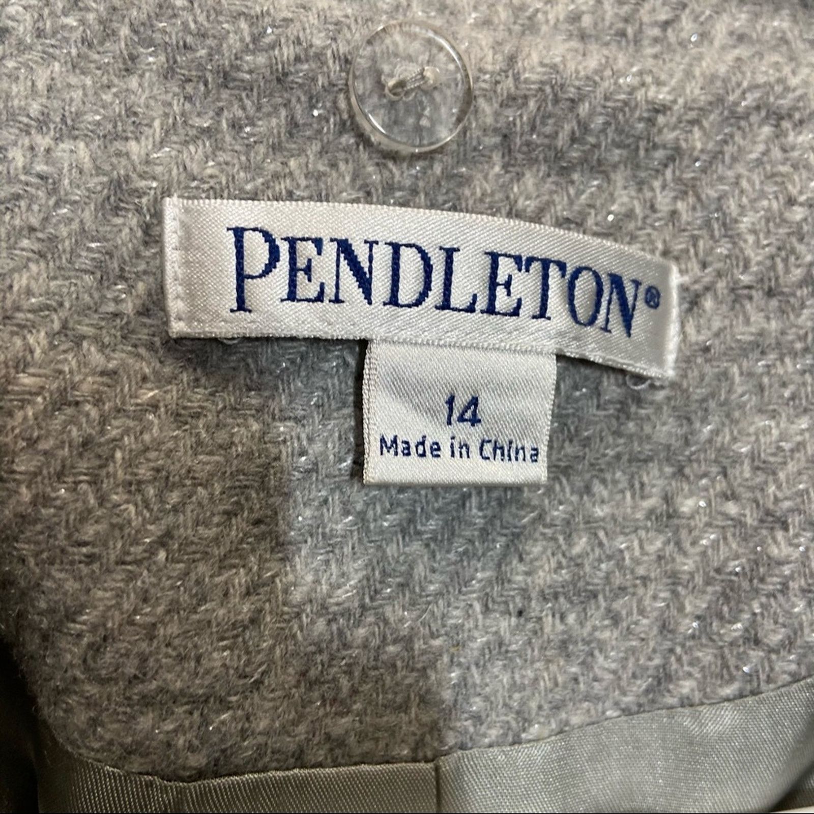 Pendleton Pendleton women button down metallic wool blazer 14 Size XL / US 12-14 / IT 48-50 - 3 Thumbnail