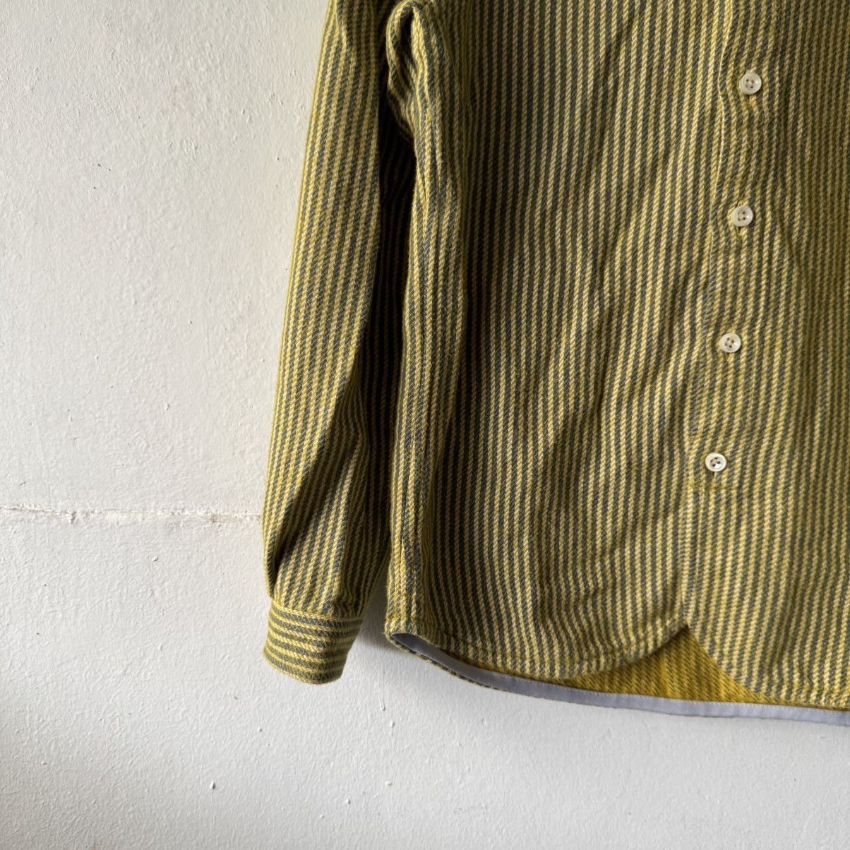 Japanese Brand AW14 Maillot Nel MAS-108 Stripe Button Shirt Size US S / EU 44-46 / 1 - 3 Thumbnail