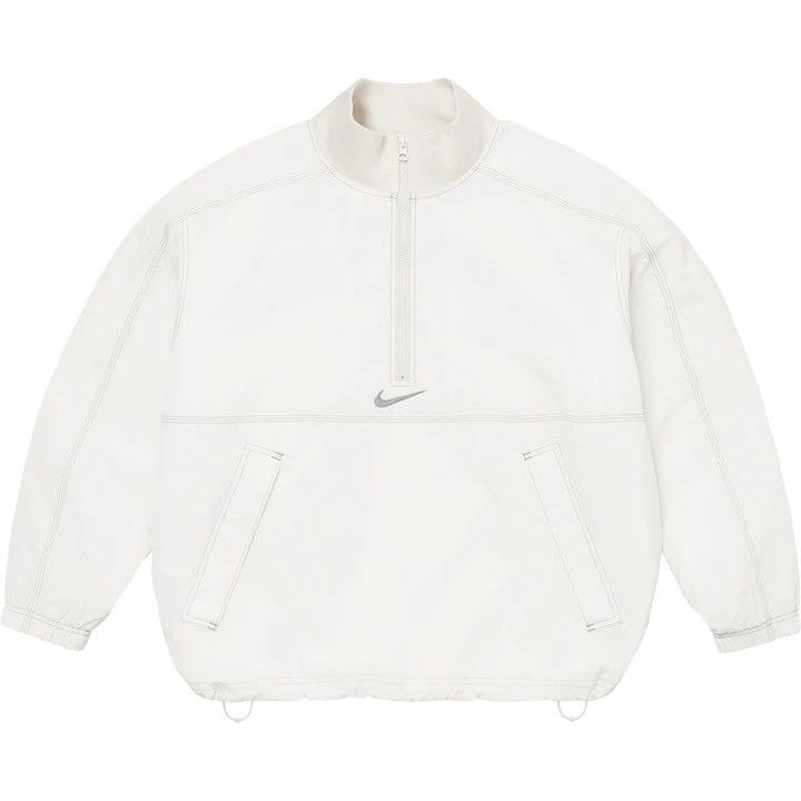 image of Nike Ripstop Pullover in White, Men's (Size Large)