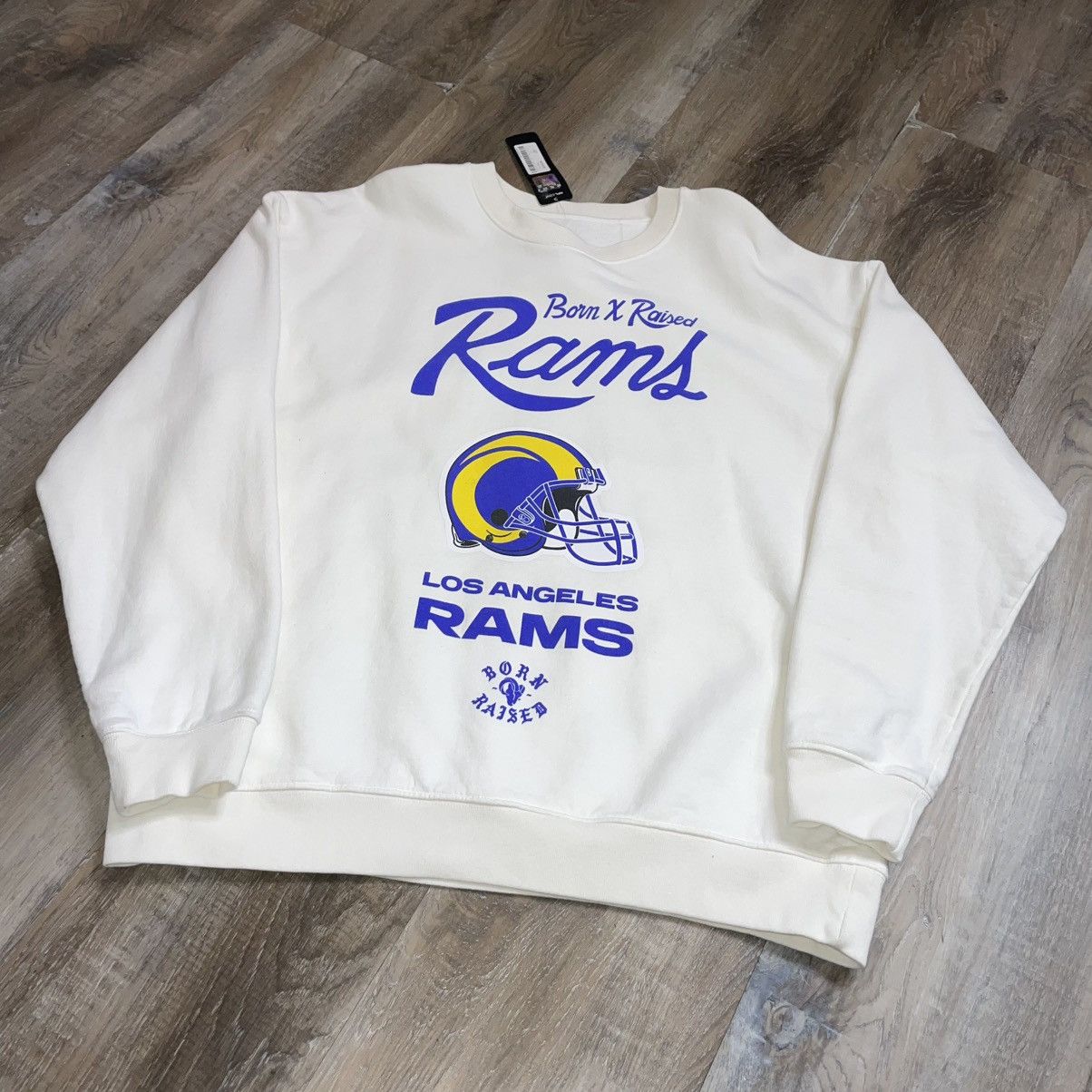 Born X Raised × NFL Born x Raised Los Angeles Rams Crewneck Mens XL BNWT NFL NEW Size US XL / EU 56 / 4 - 3 Thumbnail