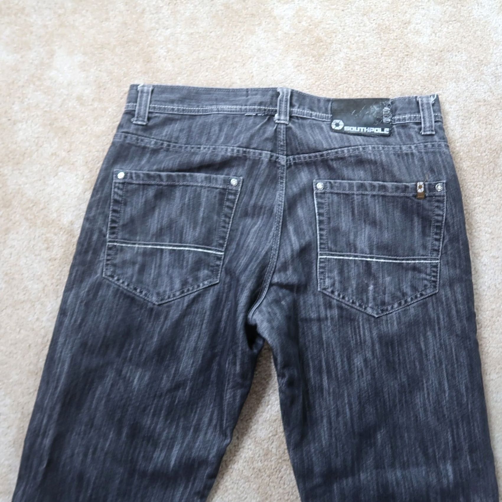 Southpole VINTAGE Southpole Jeans Mens 36x31 Black Denim Loose Baggy Fit Hip Hop Jeans Mens 36x31 Black Denim Hip Hop Boys? Size US 36 / EU 52 - 7 Thumbnail