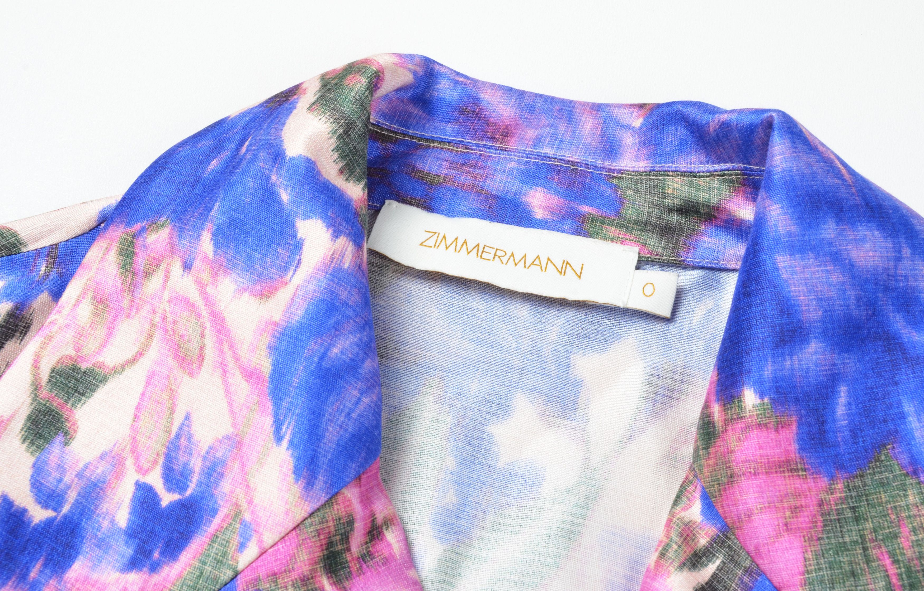 Zimmermann Zimmermann Silk Floral High Tide Relaxed-Fit Shirt Size S / US 4 / IT 40 - 9 Thumbnail
