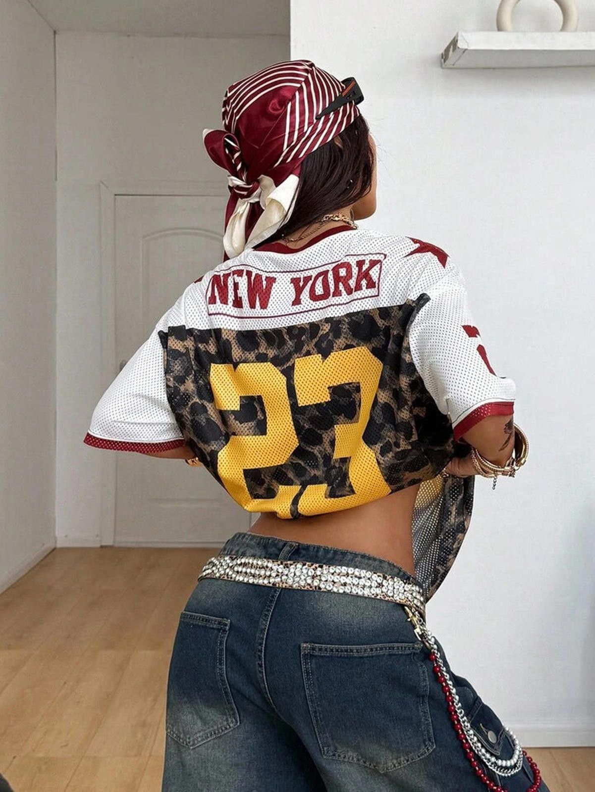 Other Leopard Number 23 Mesh New York Jersey Size ONE SIZE - 5 Thumbnail