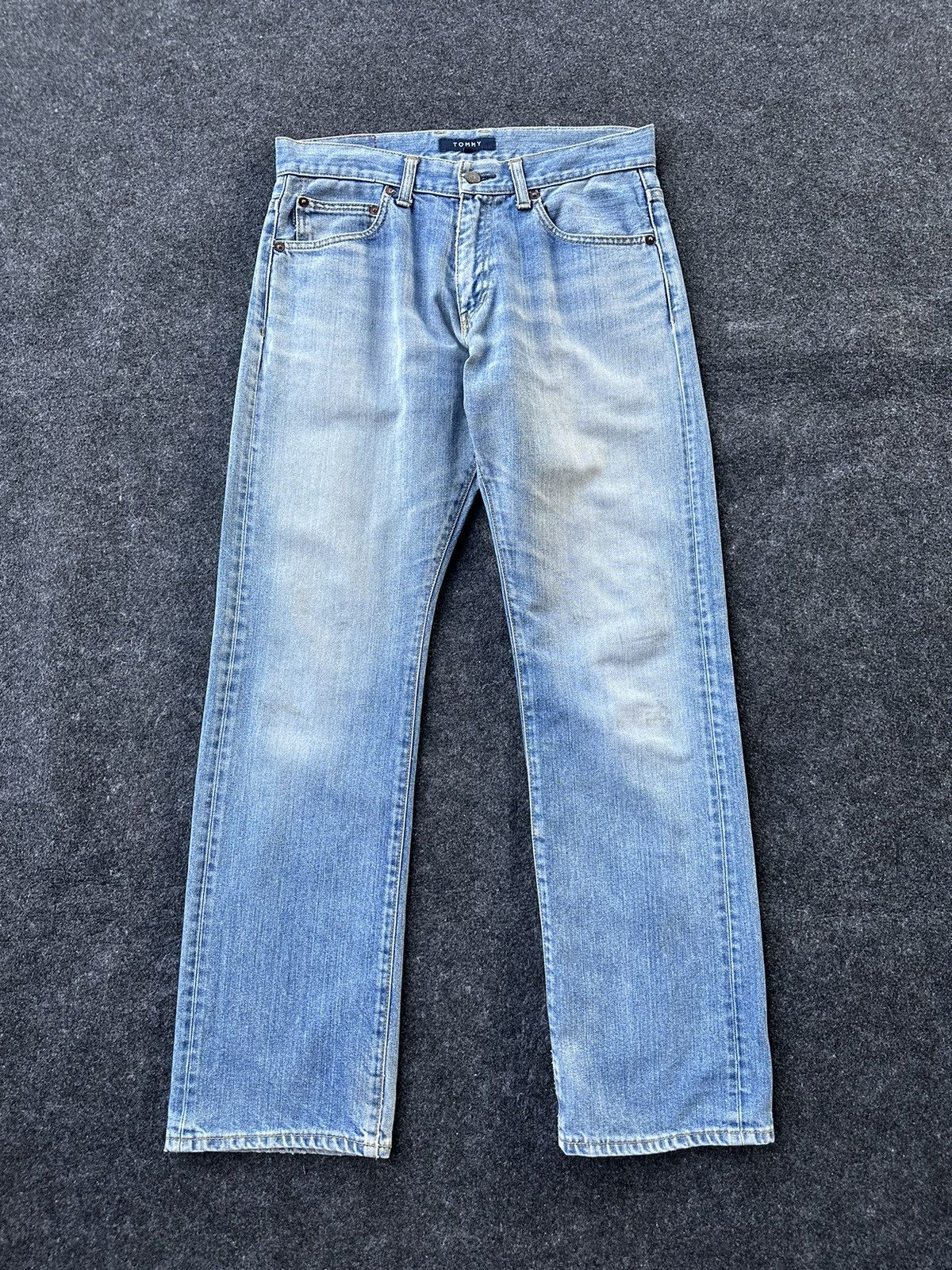 Tommy Hilfiger Tommy Hilfiger Light Blue Faded Washed Denim D175 Size US 31 - 2 Thumbnail