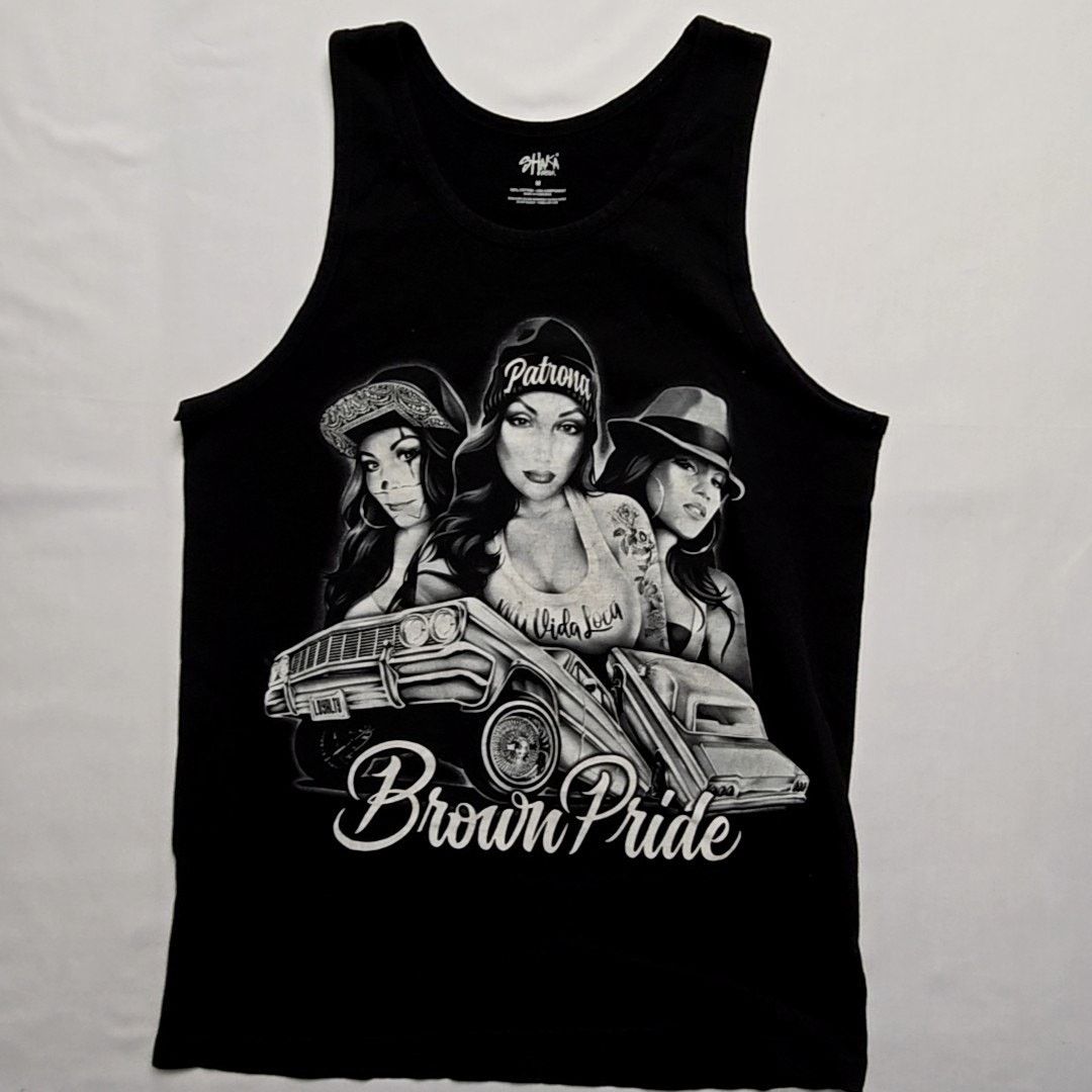 Other Brown Pride Graphic Tank Top Shaka Wear Black Muscle Shirt M Size US M / EU 48-50 / 2 - 1 Thumbnail