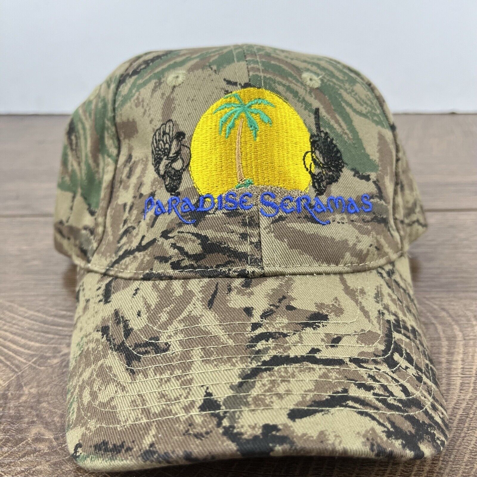Other Paradise Seramas Hat Adjustable Hat Camo Adjustable Hat Gree Size ONE SIZE - 5 Thumbnail