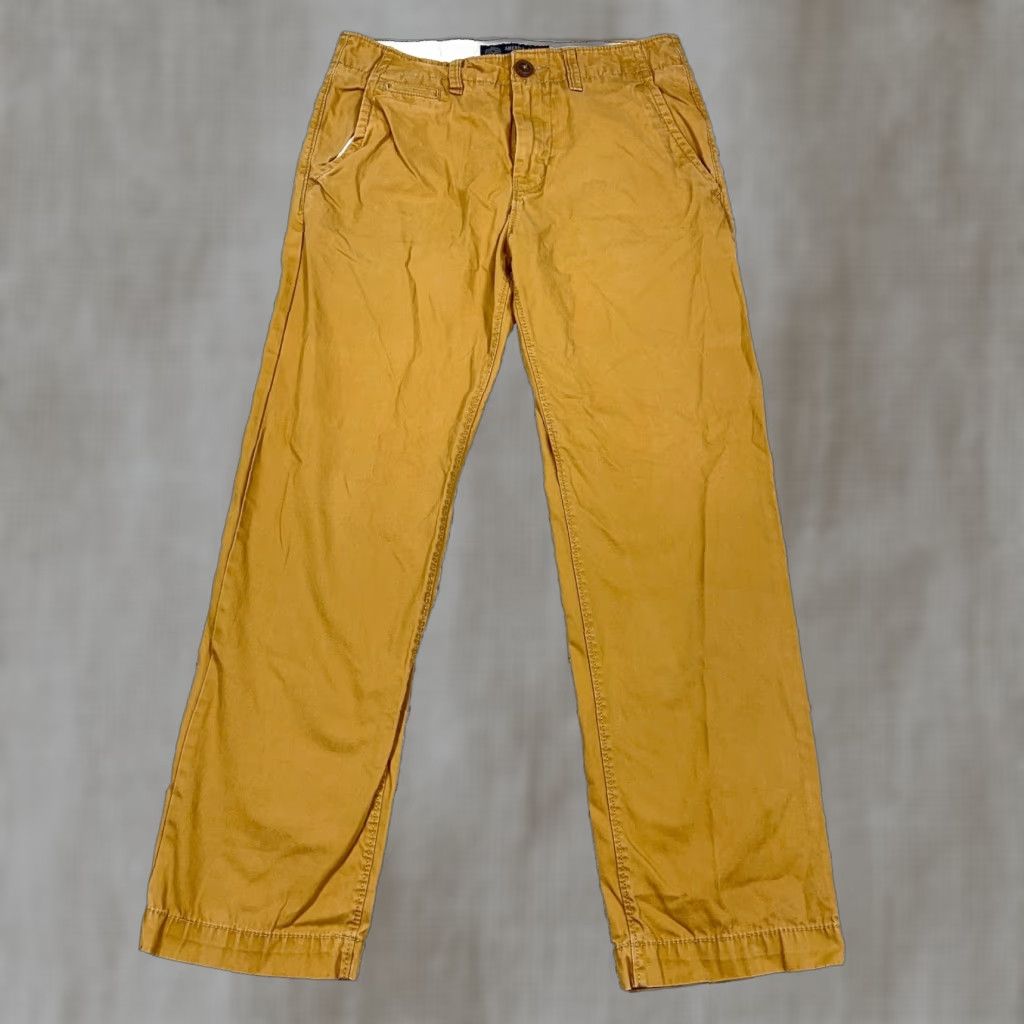 American Eagle Outfitters American Eagle Outfitters Pants Men 28x30 Khaki Brown Chino Original Straight Dress Slacks Mens Size US 28 / EU 44 - 1 Thumbnail