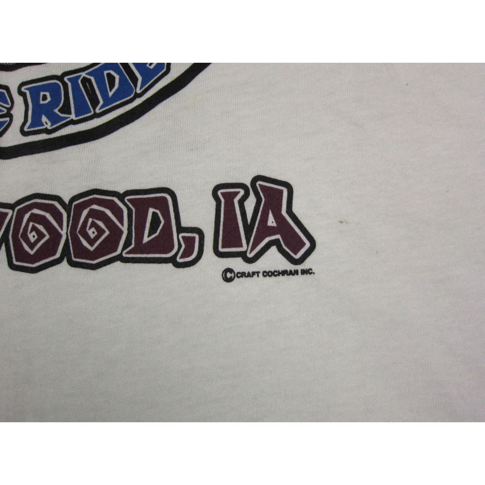Fruit Of The Loom VINTAGE Fruit of the Loom Cycling Shirt Adult L White Tank Bike Ride 90s Logo Mens Size US L / EU 52-54 / 3 - 4 Thumbnail
