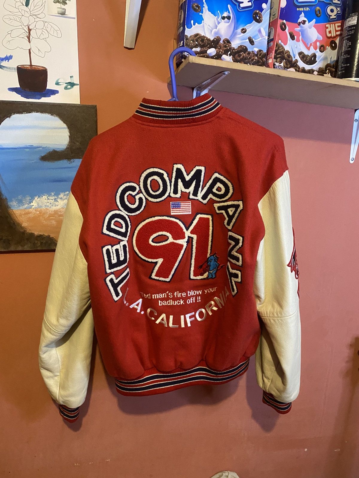 Tedman Vintage Tedman Embroidered Varsity Jacket Size US M / EU 48-50 / 2 - 2 Thumbnail