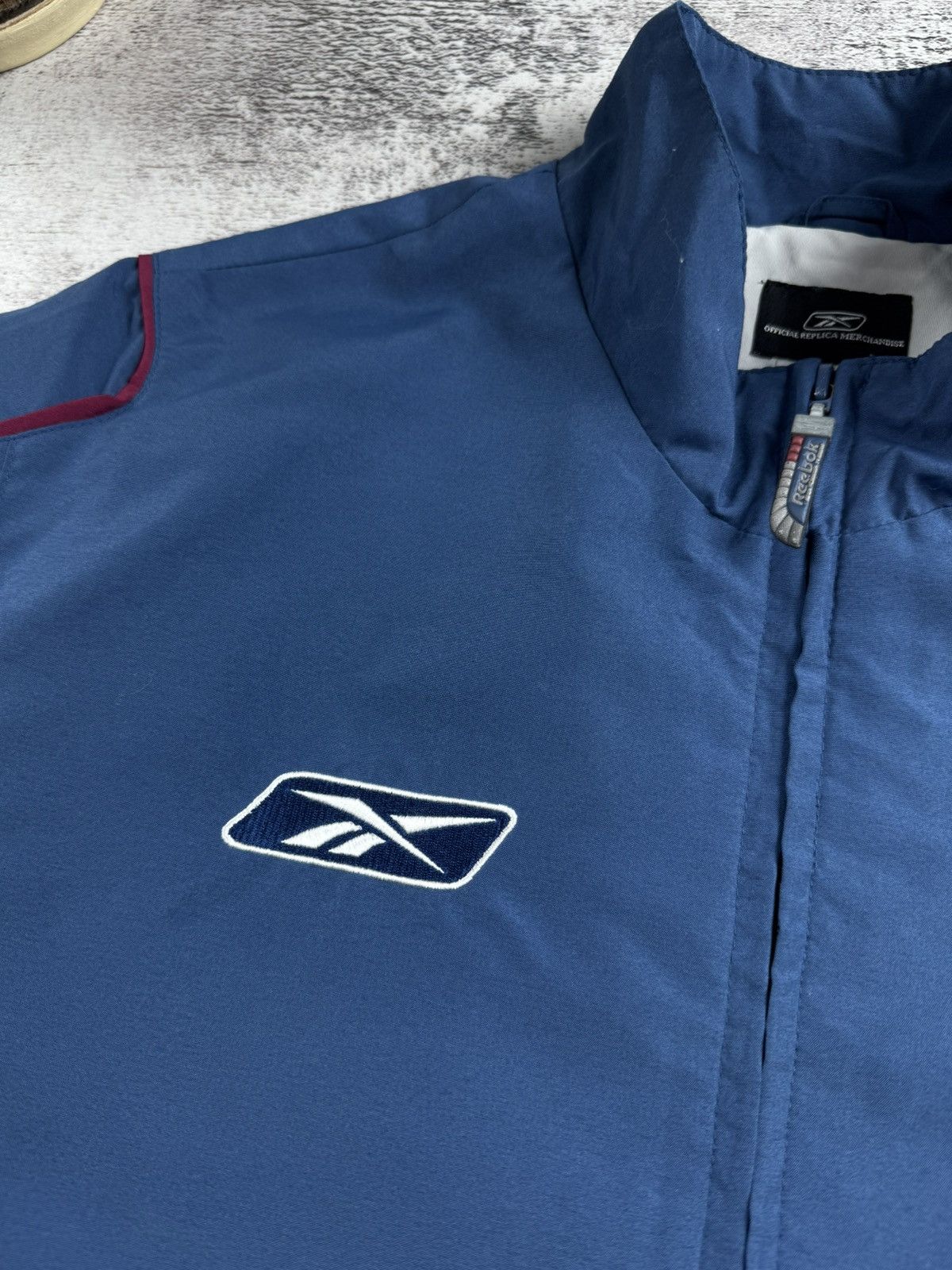 Reebok West Ham 2005 2007 Football Soccer Light Track Suit Pants Jacket Windbreaker Size US S / EU 44-46 / 1 - 13 Thumbnail