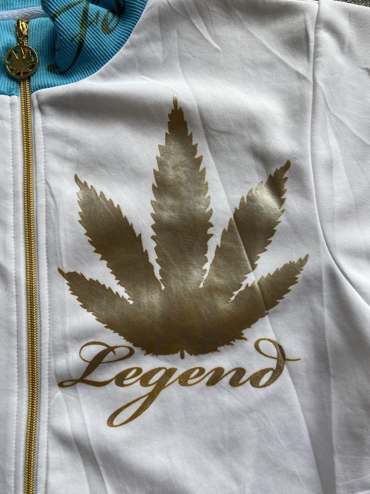 Japanese Brand Japanese Brand Short Tracktop Jacket Jamaican Weed Size US L / EU 52-54 / 3 - 4 Thumbnail