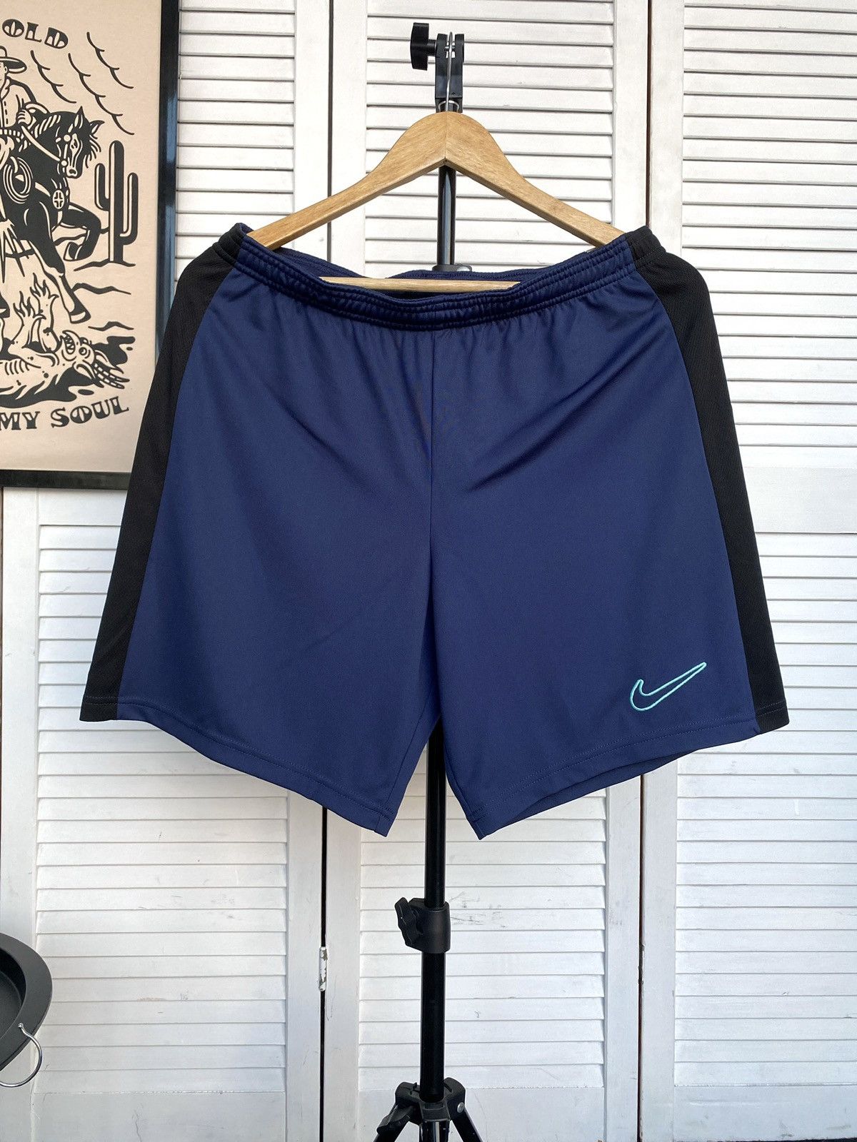 Nike Nike Dri-FIT Academy Dri-FIT Soccer Shorts Blue Running Size US 32 / EU 48 - 7 Thumbnail
