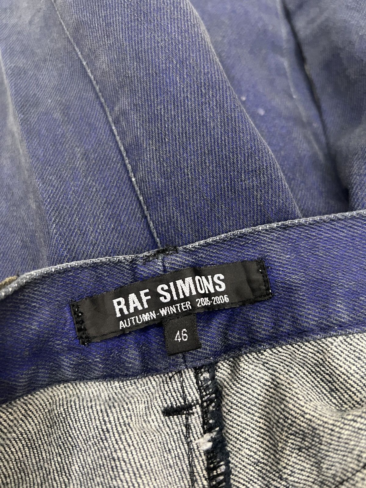 Designer × Japanese Brand × Raf Simons VINTAGE RAF SIMONS AUTUMN WINTER 2005-2006 DESIGNER DENIM Size US 30 / EU 46 - 24 Thumbnail