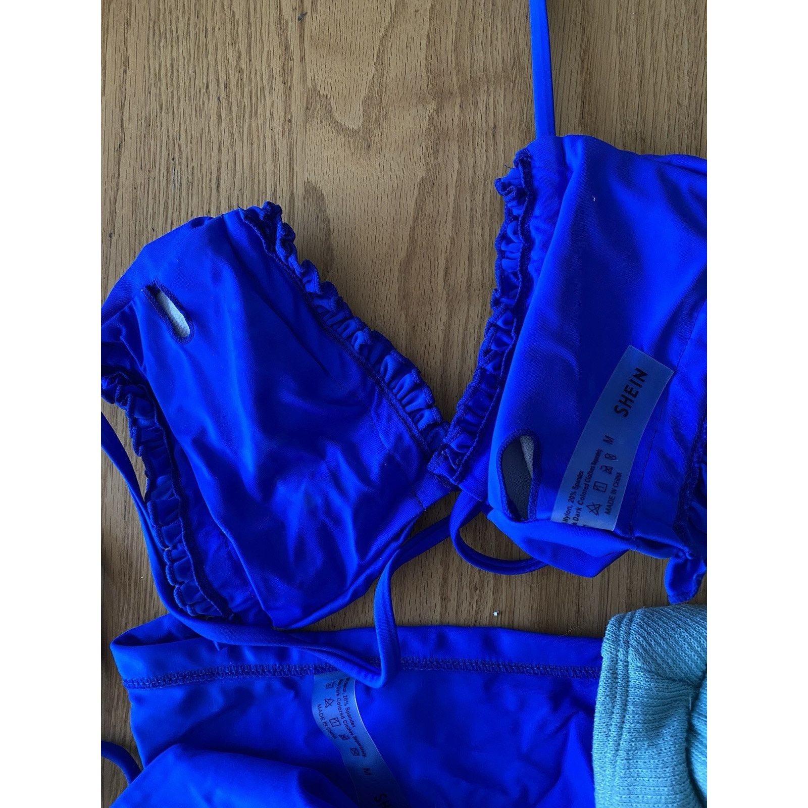 Shein Bikini sets by Shein sz m 3 sets brown, blue turquoise Size ONE SIZE - 6 Thumbnail