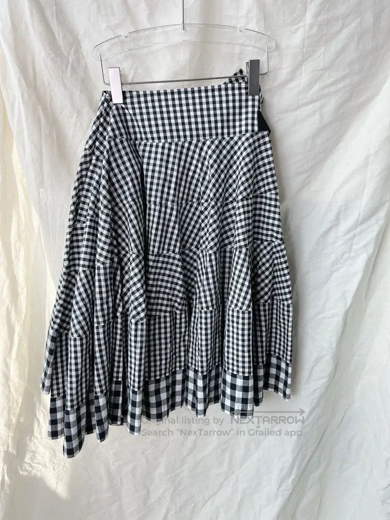 Comme des Garcons Comme des Garcons size M Black and white checkered irregul Size 23" - 3 Thumbnail
