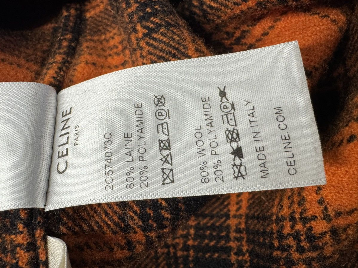 Celine Celine Mens Oversized Check Wool Flannel Shirt Jacket Size US M / EU 48-50 / 2 - 9 Thumbnail