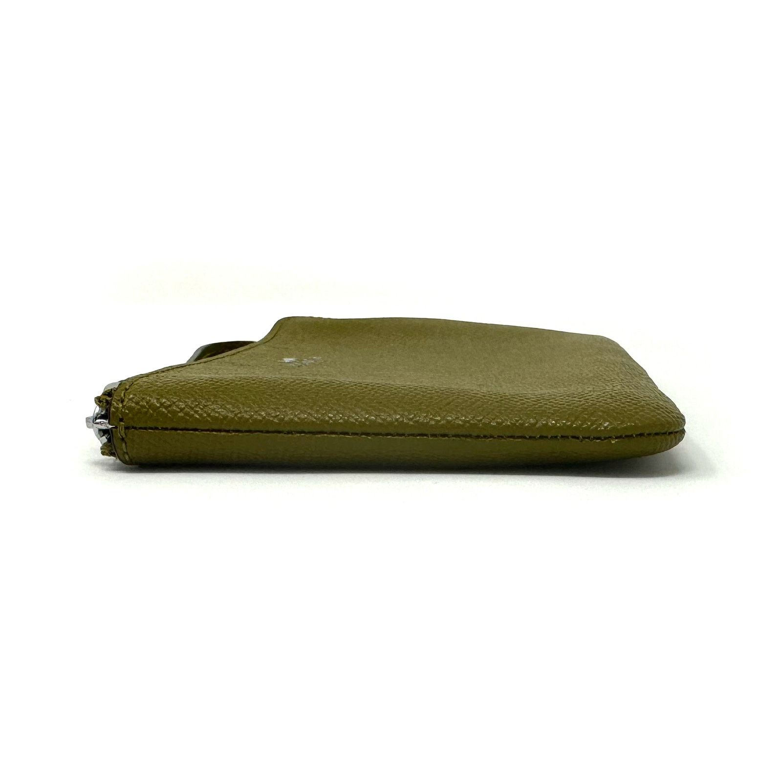 Coach Coach Corner Zip Wristlet in Citron Green Leather 58032 Size ONE SIZE - 6 Thumbnail