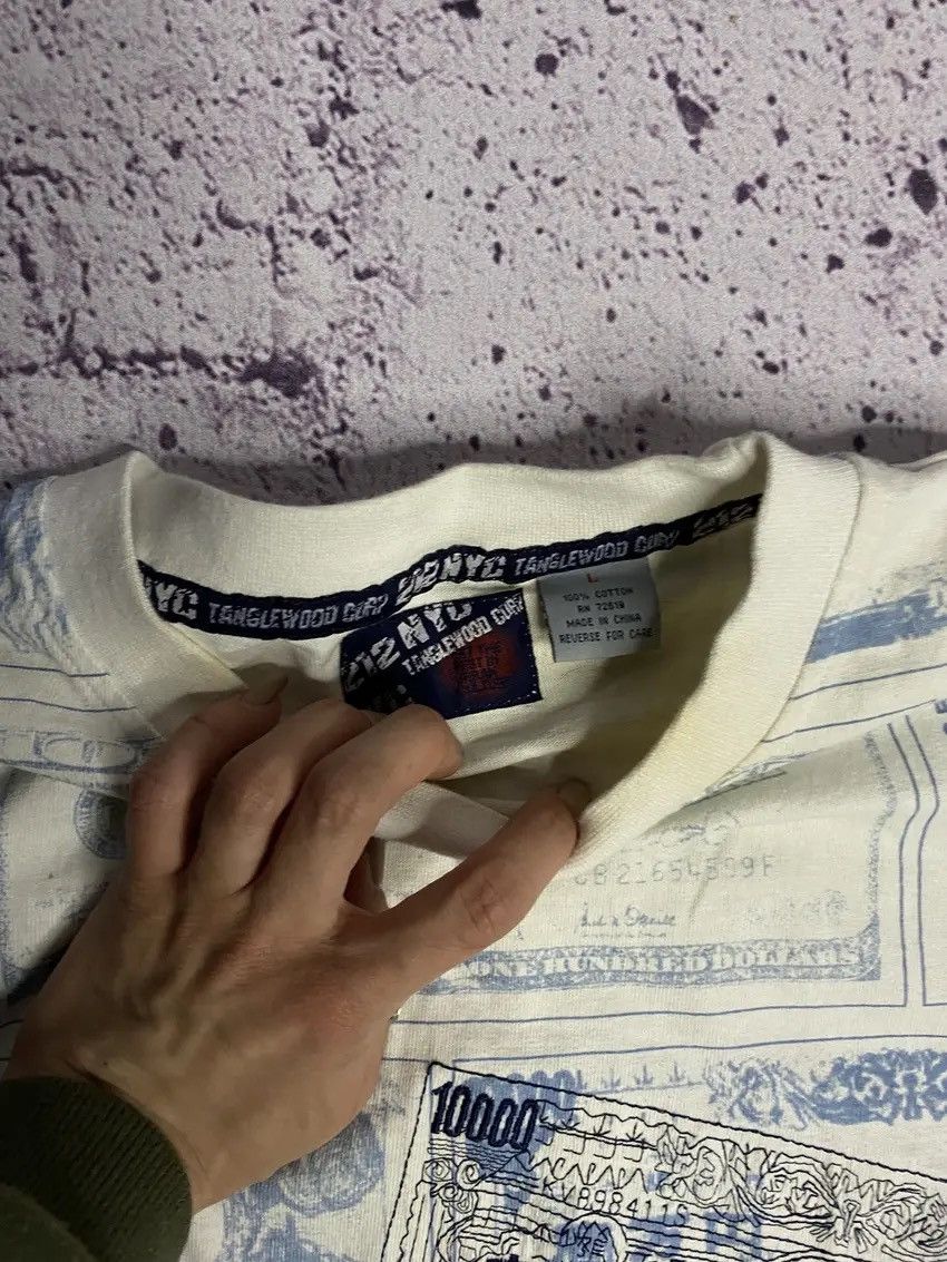 Vintage 💸Men’s Vintage T-Shirt Over Print Dollars 212 NYC Tee💸 Size US L / EU 52-54 / 3 - 3 Thumbnail