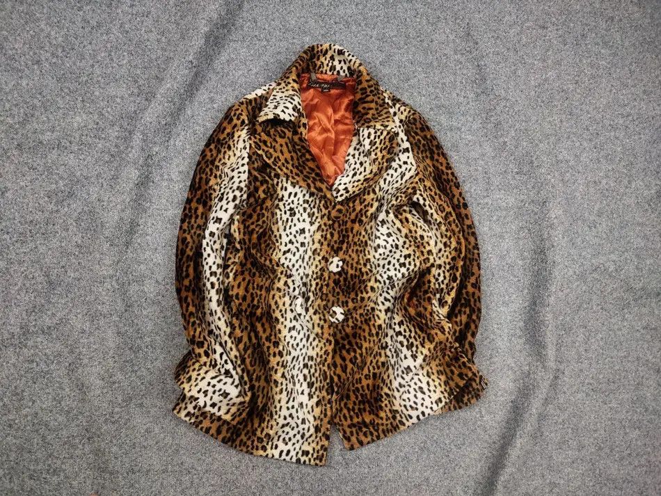 Miss Sixty Miss Sixty luxury vintage Y2K Style Leopard Fur Coat Jacket Size S / US 4 / IT 40 - 1 Thumbnail