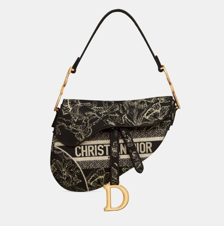 Dior o1w1db11024 Size: OS / Saddle Bag in Black Gold Size ONE SIZE - 2 Thumbnail