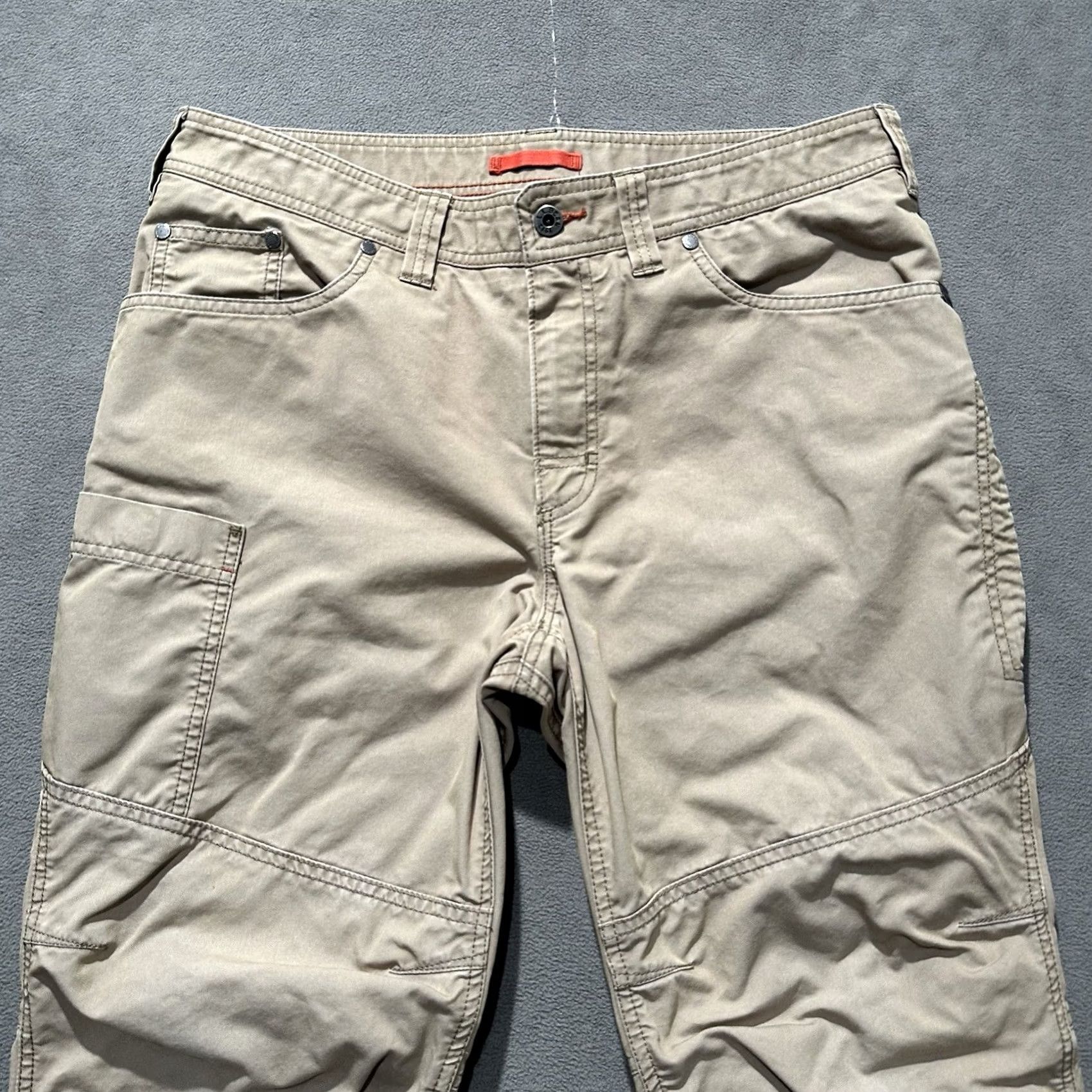 Vintage LL Bean Pants Mens 35x29 (35x27) Beige Riverton Canvas Workwear Utility Outdoor Size US 35 - 3 Thumbnail