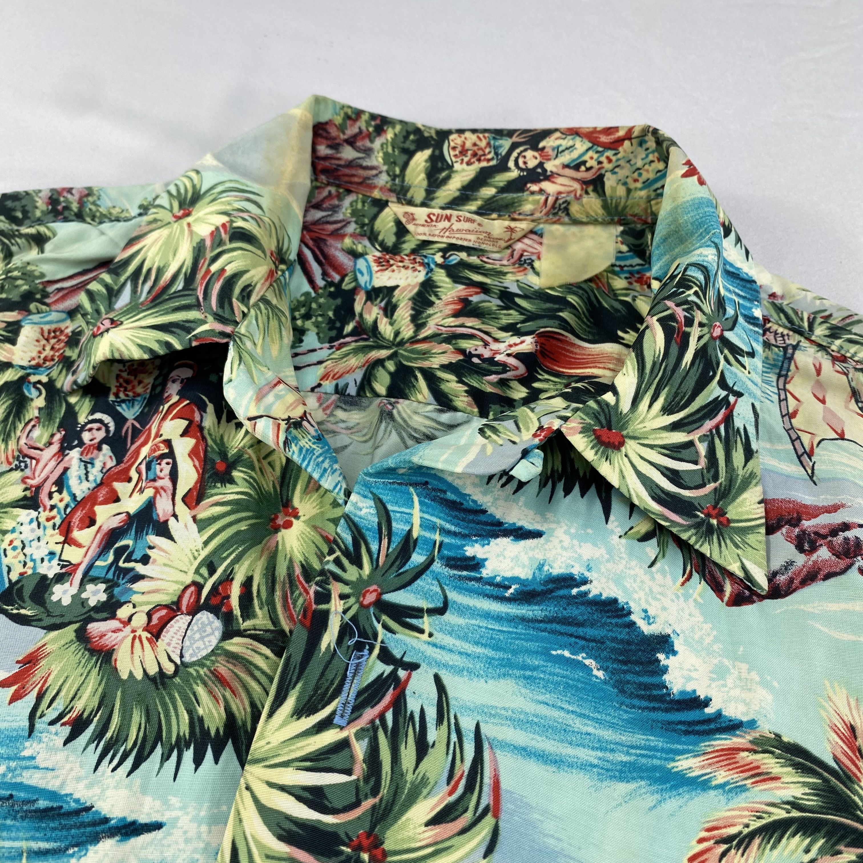 Sun Surf Sun Surf Tropical Scenic Aloha Hawaiian Shirt HW050 Size US L / EU 52-54 / 3 - 6 Thumbnail