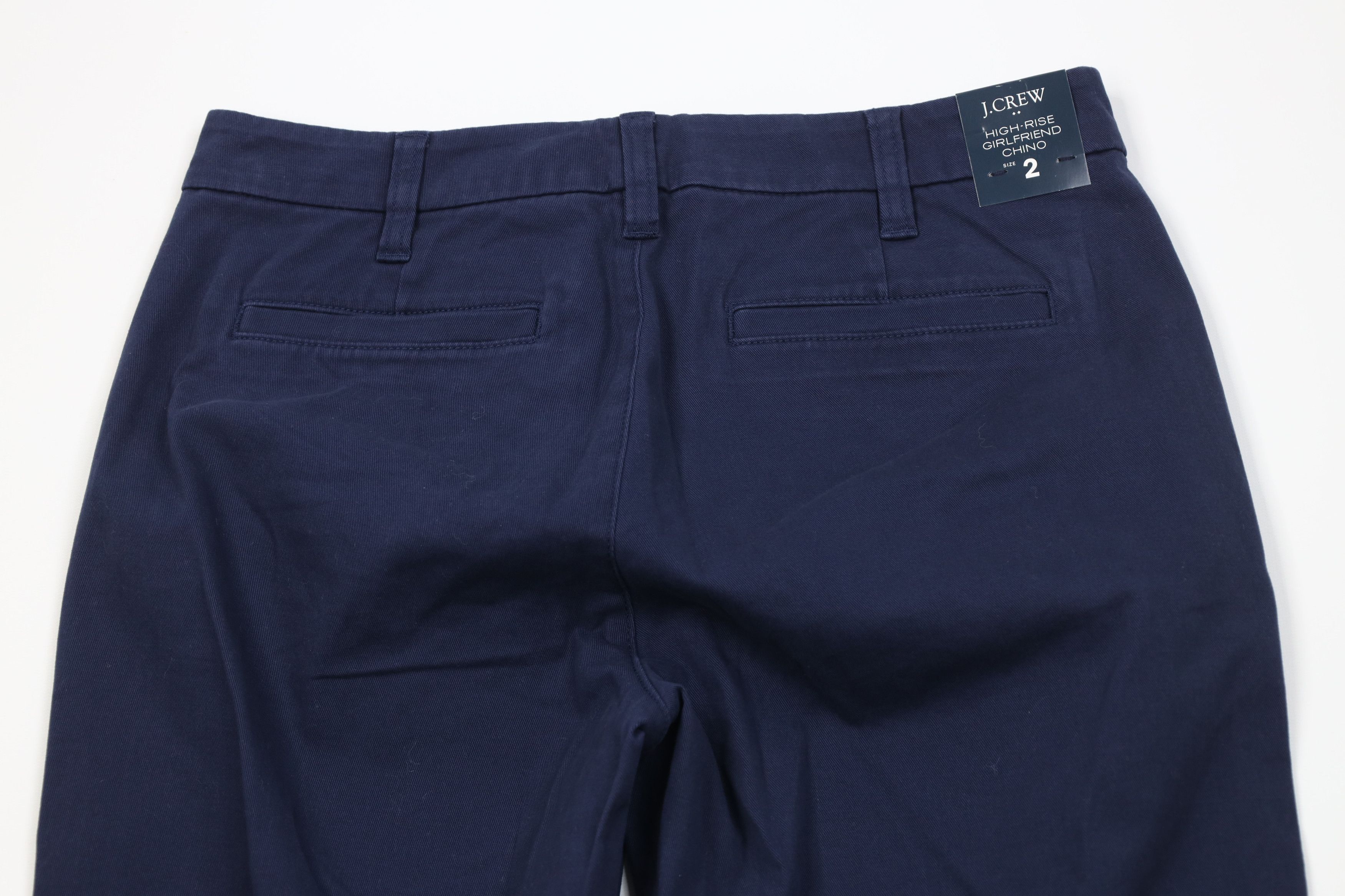 J.Crew New J Crew Girlfriend Chino Pants Trousers Navy Blue Size 26" / US 2 / IT 38 - 9 Thumbnail