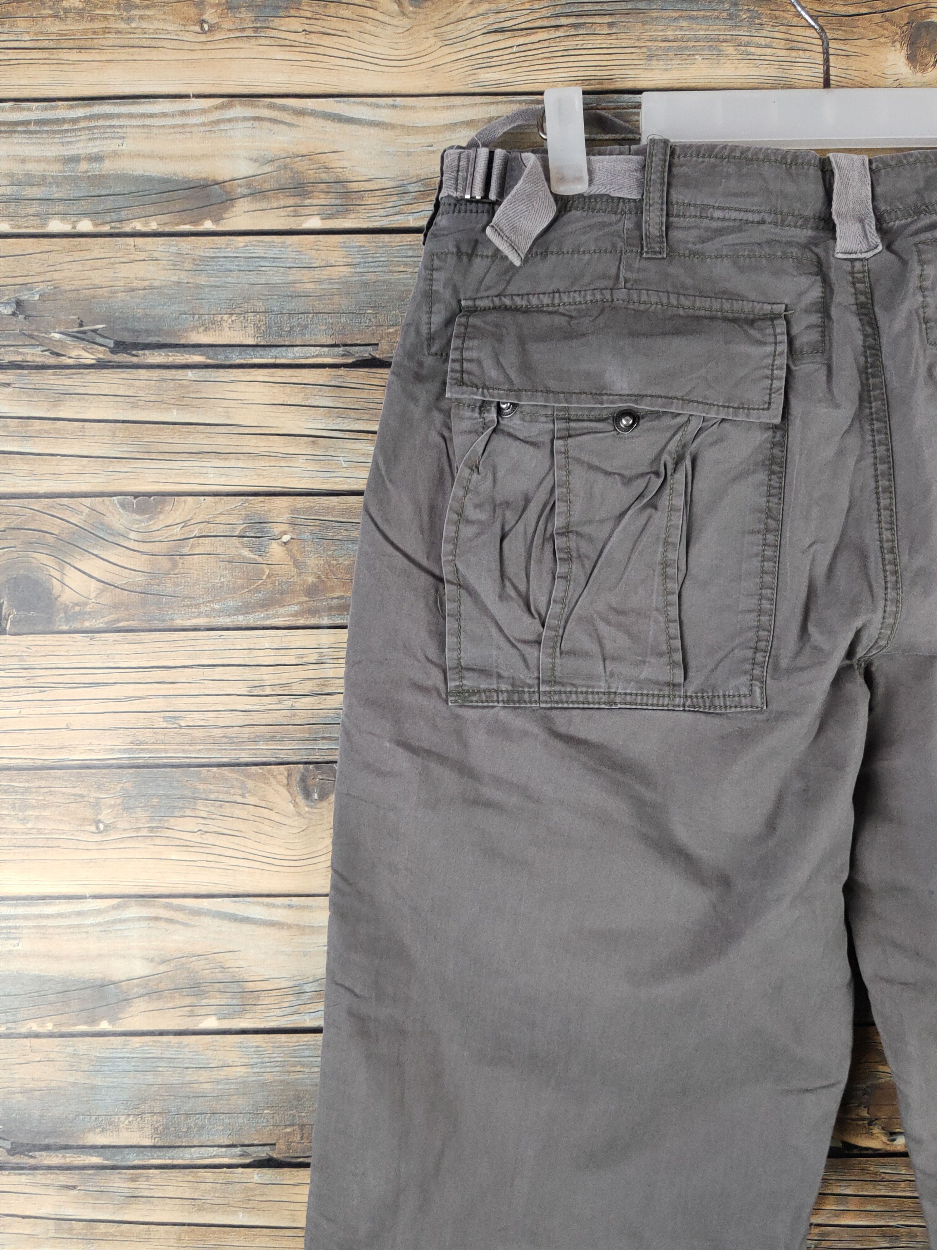 Japanese Brand DL Public Space 1 Olive Multipocket Cargo Pants #1322 Size US 34 / EU 50 - 8 Thumbnail